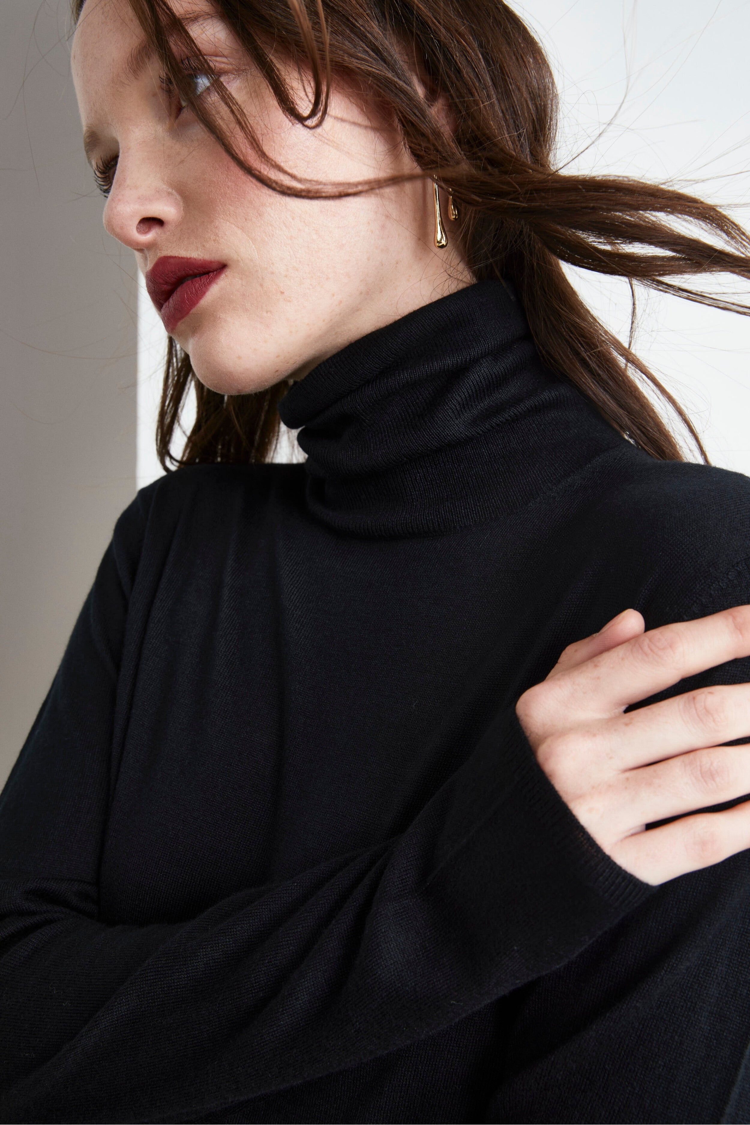 Dolcevita Extrafine in Seta e Cashmere - NERO