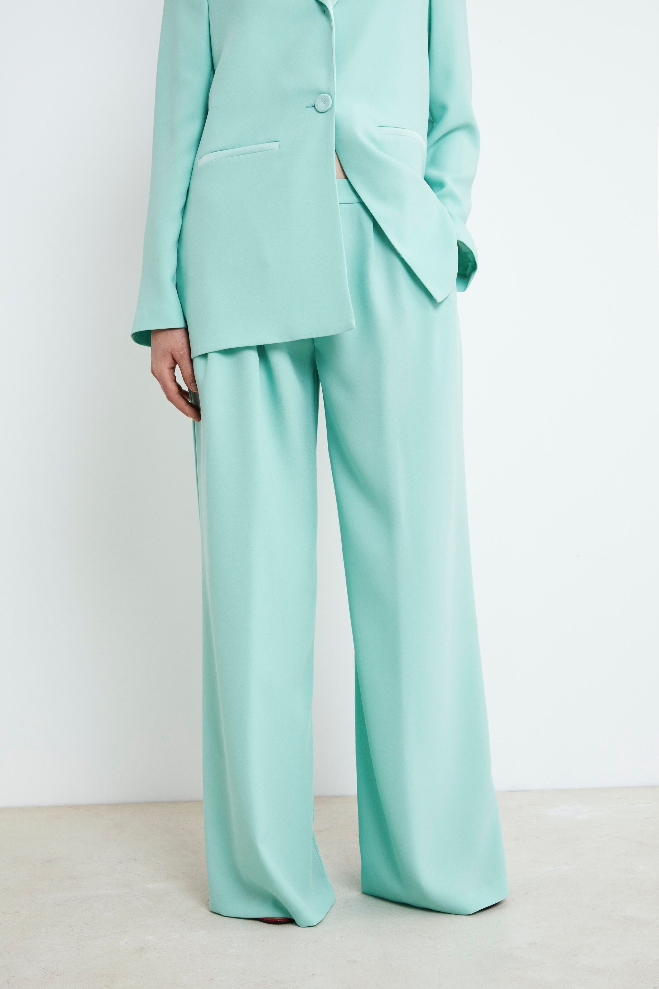 Over Elegant Trousers - Mint green