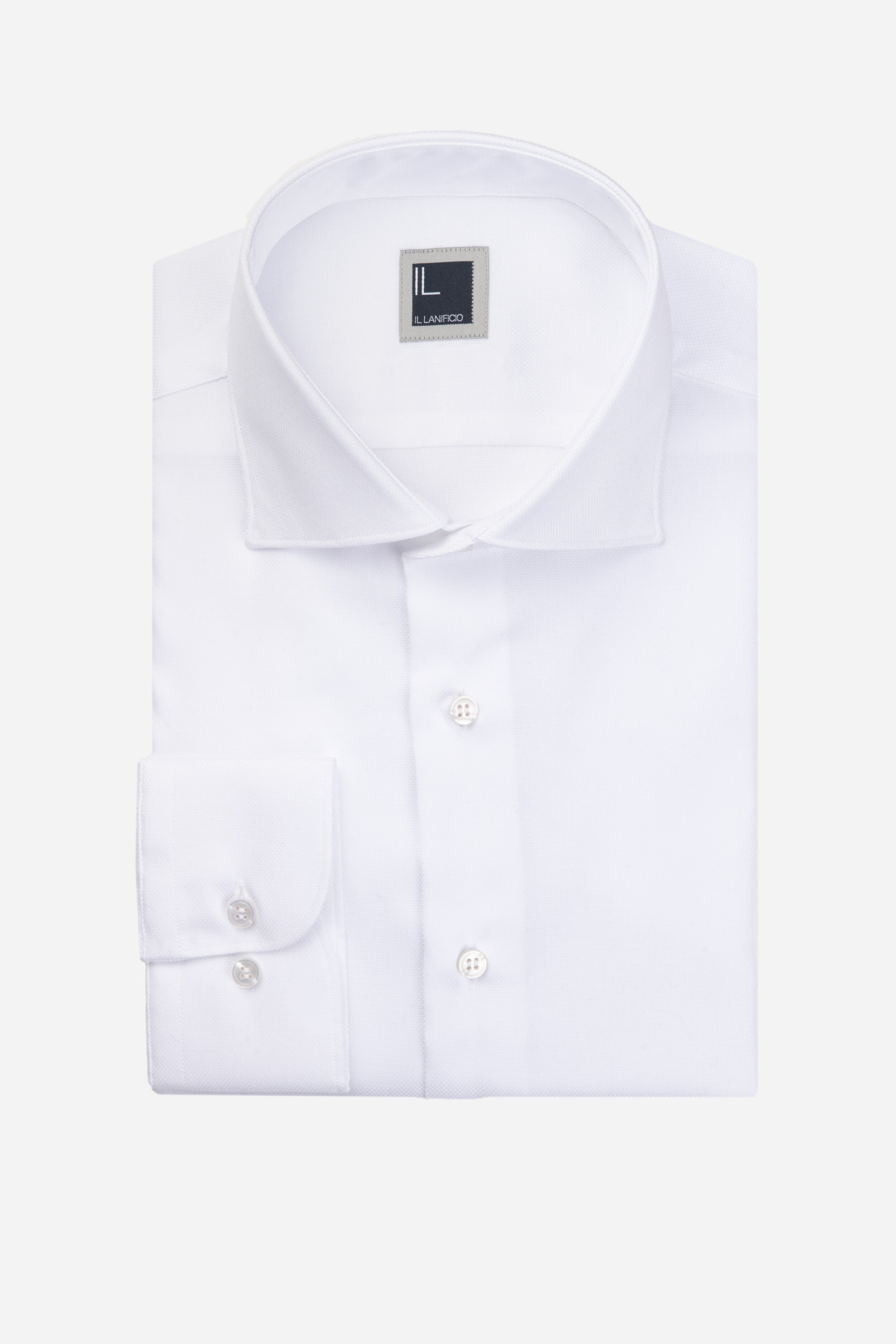 Camicia dobby bianca - BIANCO