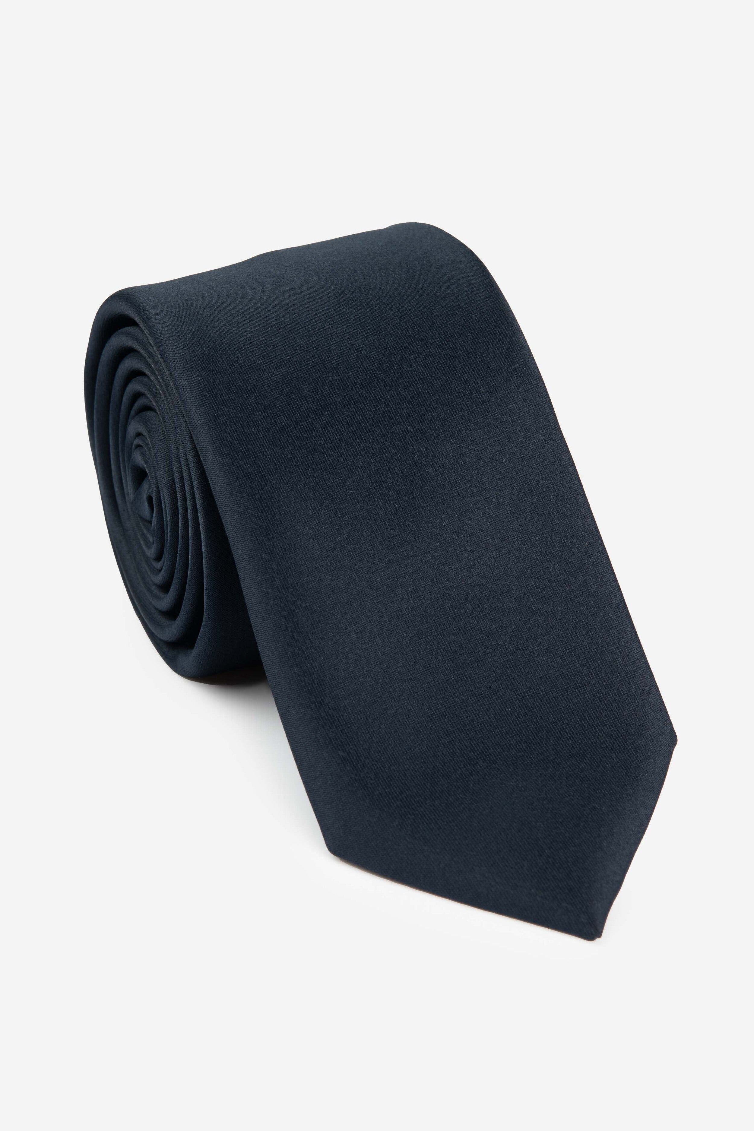 Cravatta blu in raso - BLU