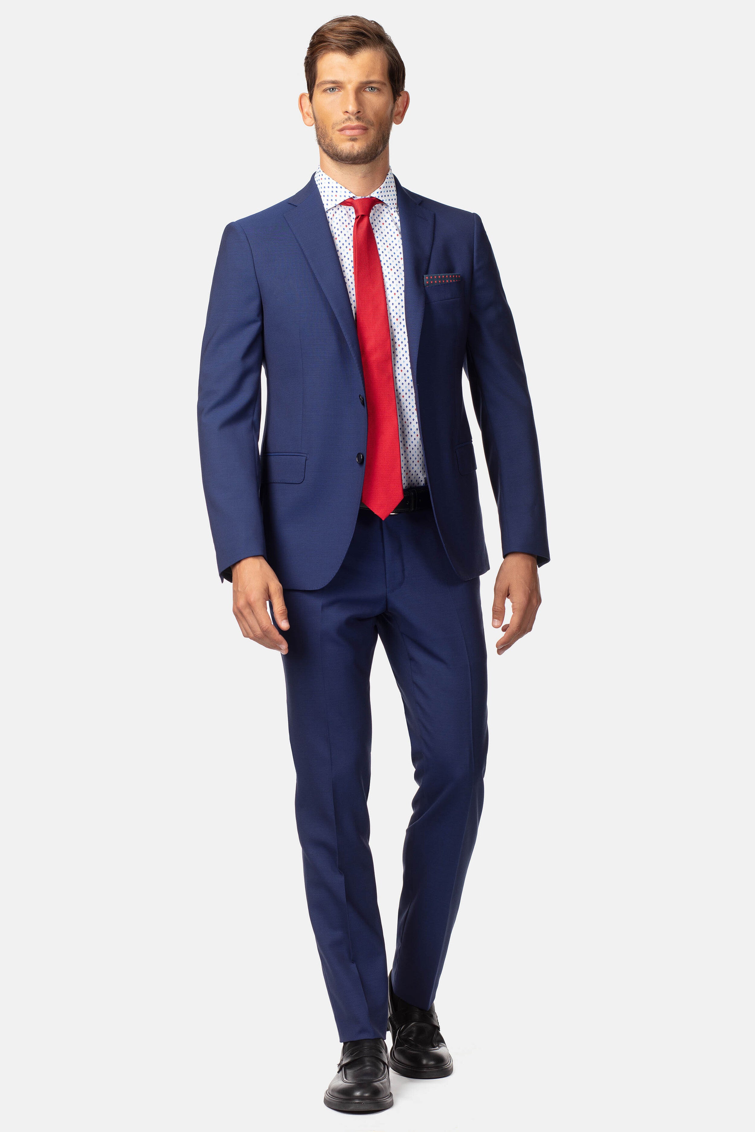 Light blue slim fit suit - Medium blue