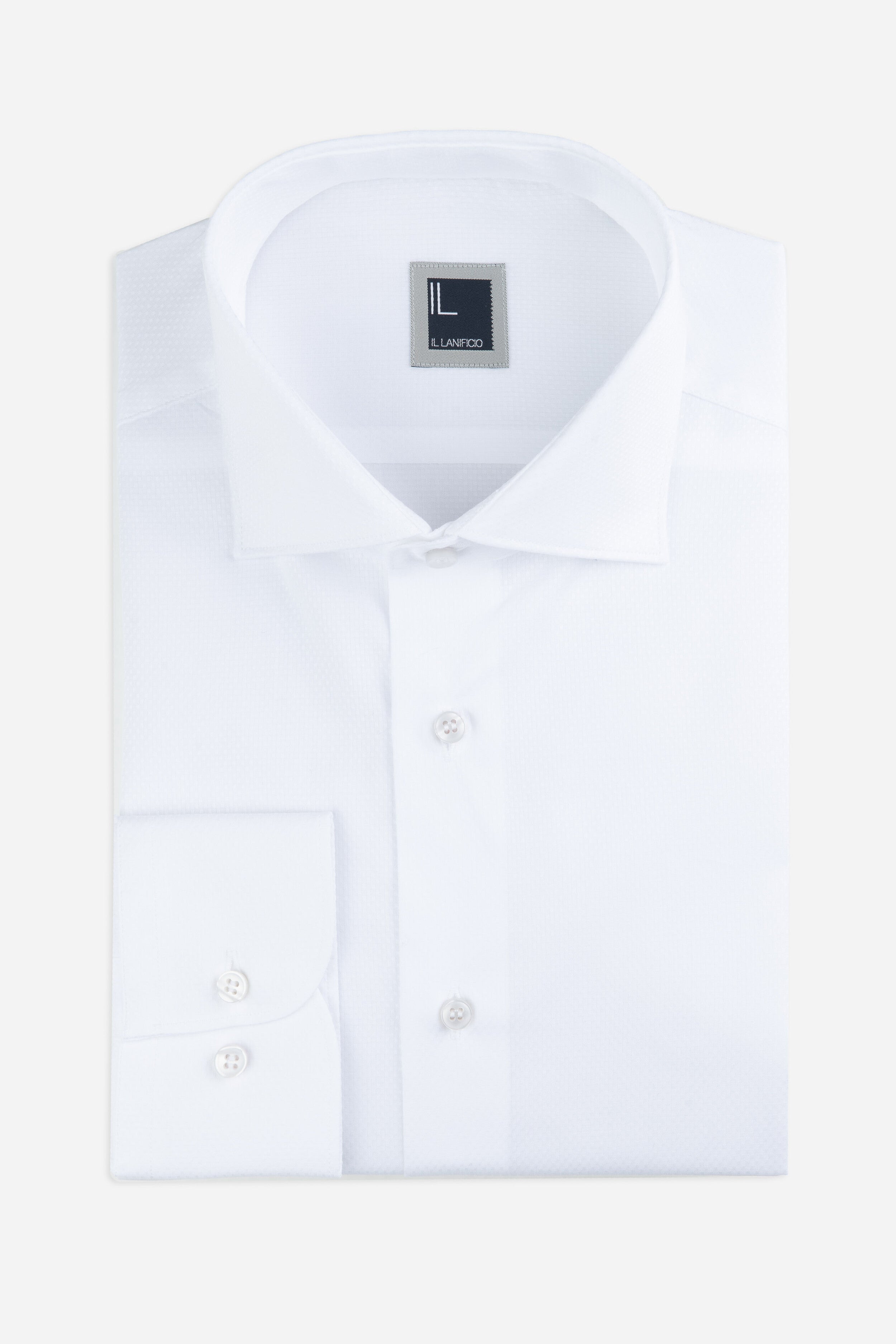 White French neck shirt - WHITE