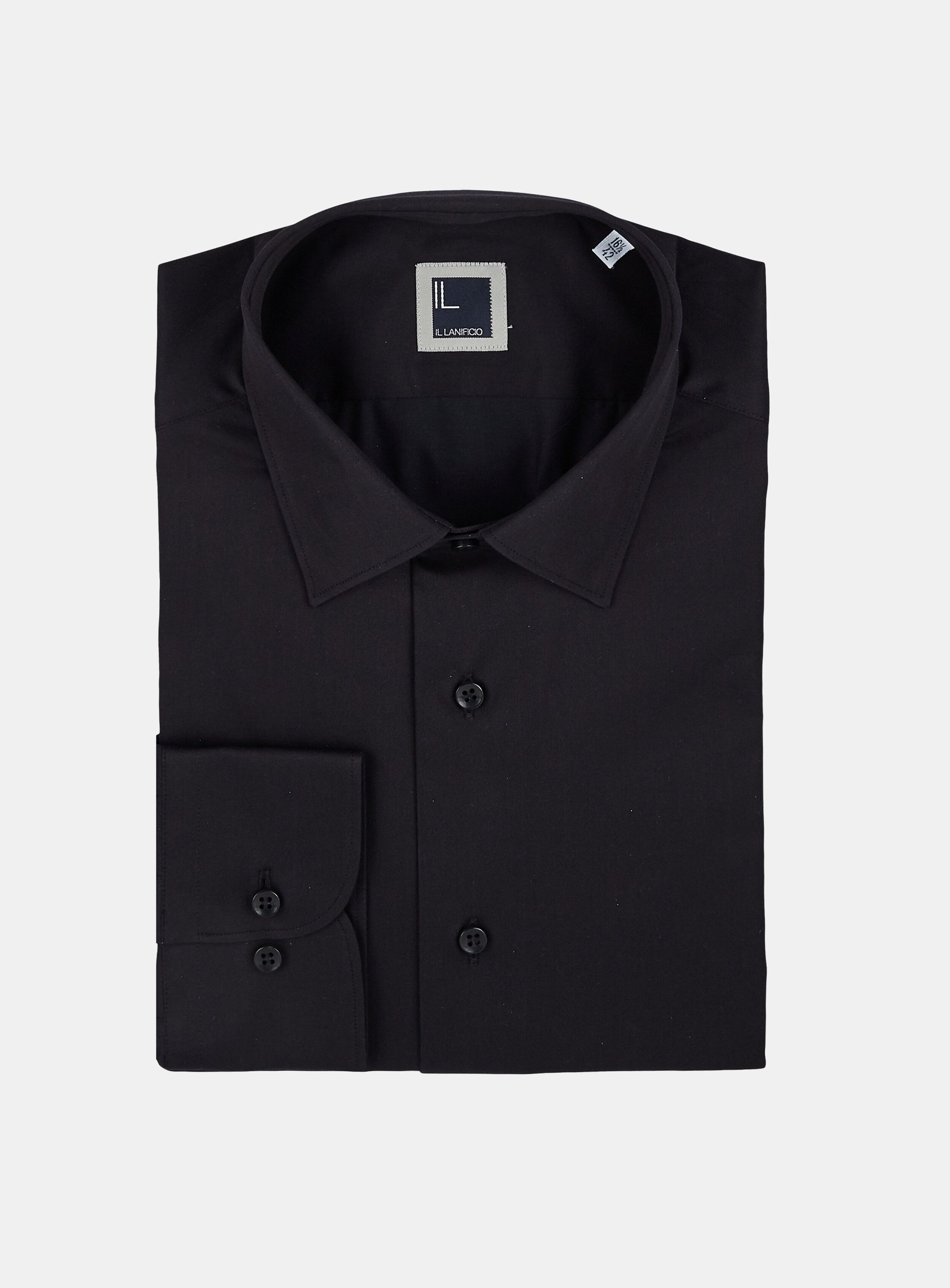 Chemise slim décontractée - NOIR