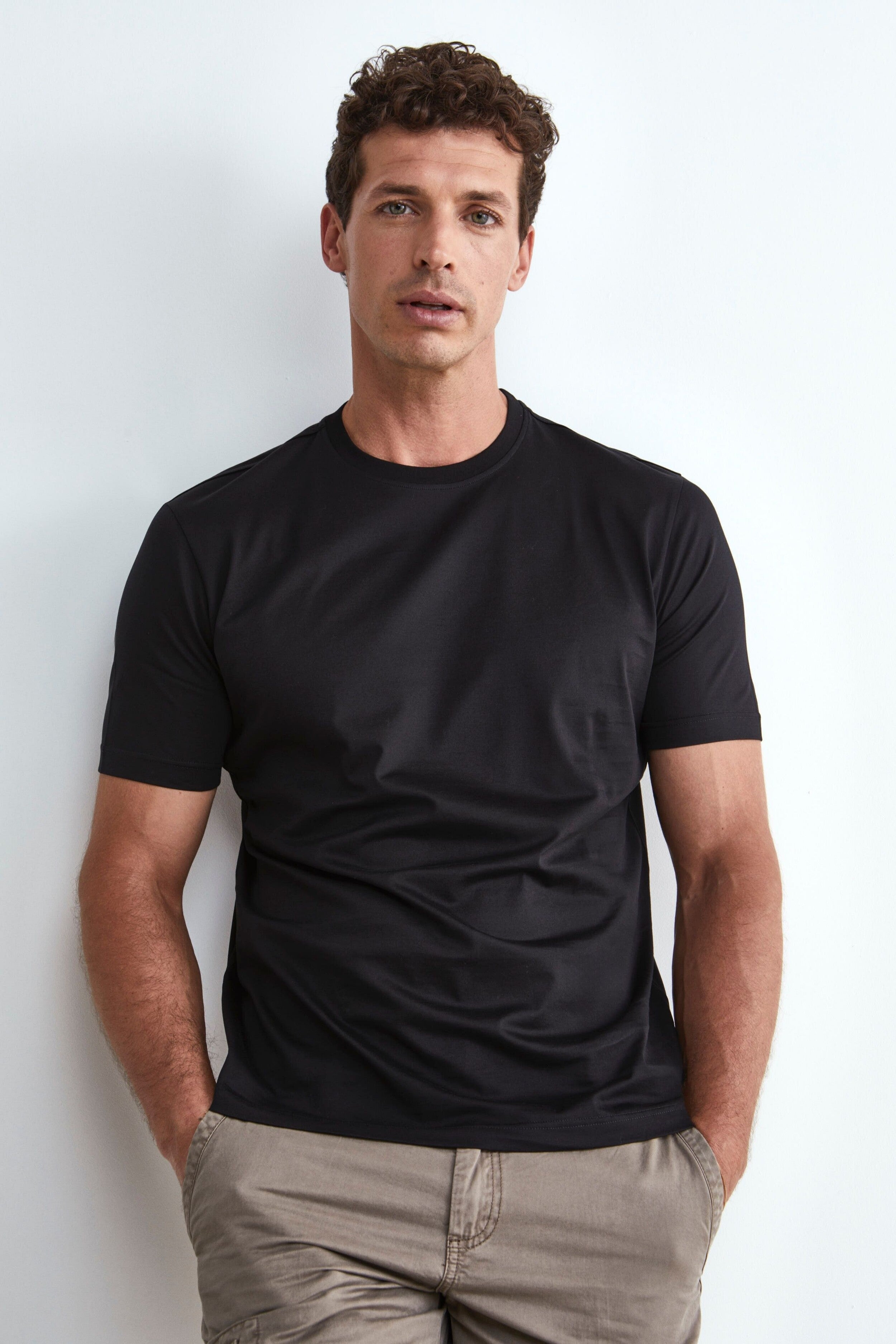 Cotton T-shirt - BLACK