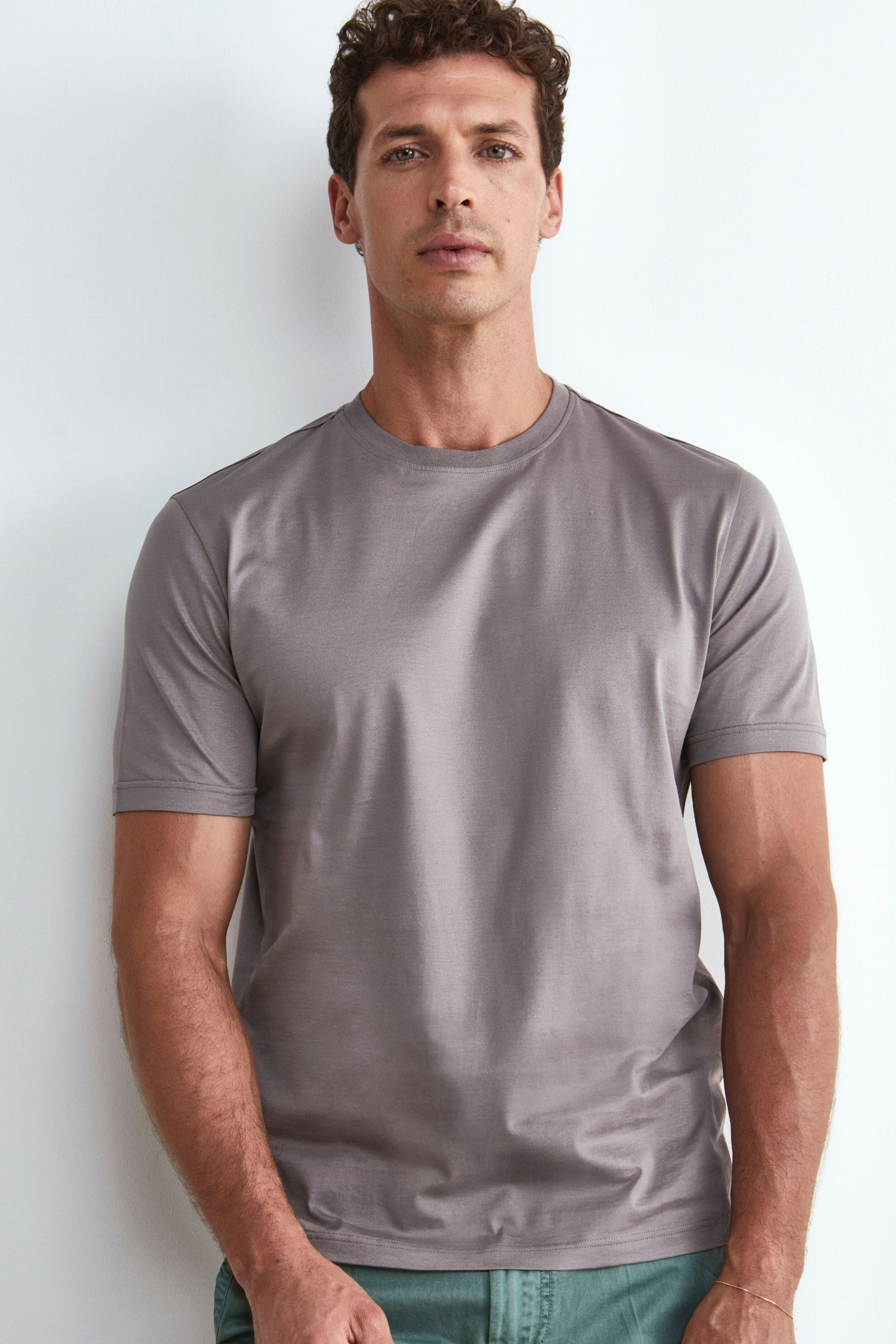 Cotton T-shirt - Light brown