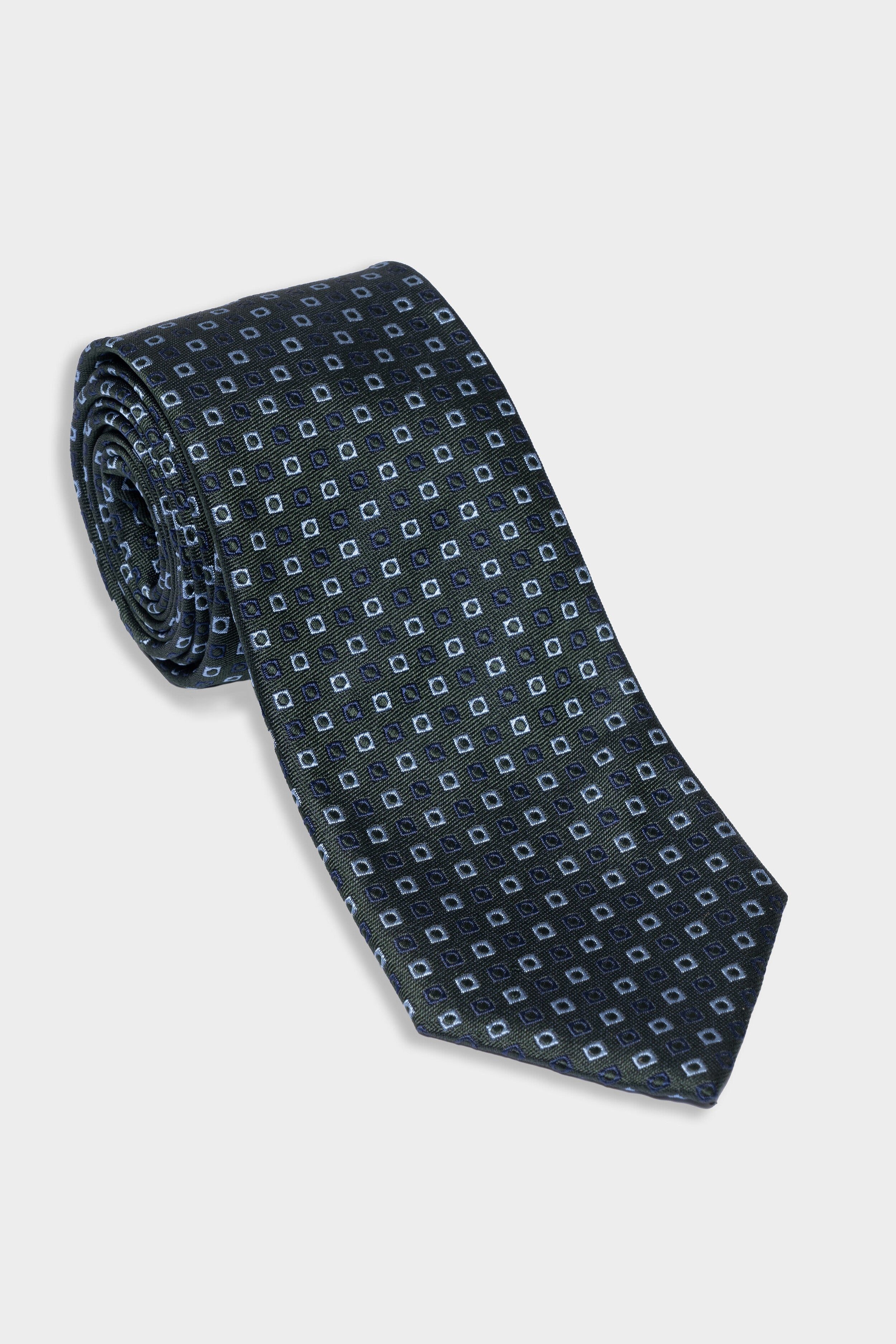Silk tie - GREY/BLACK