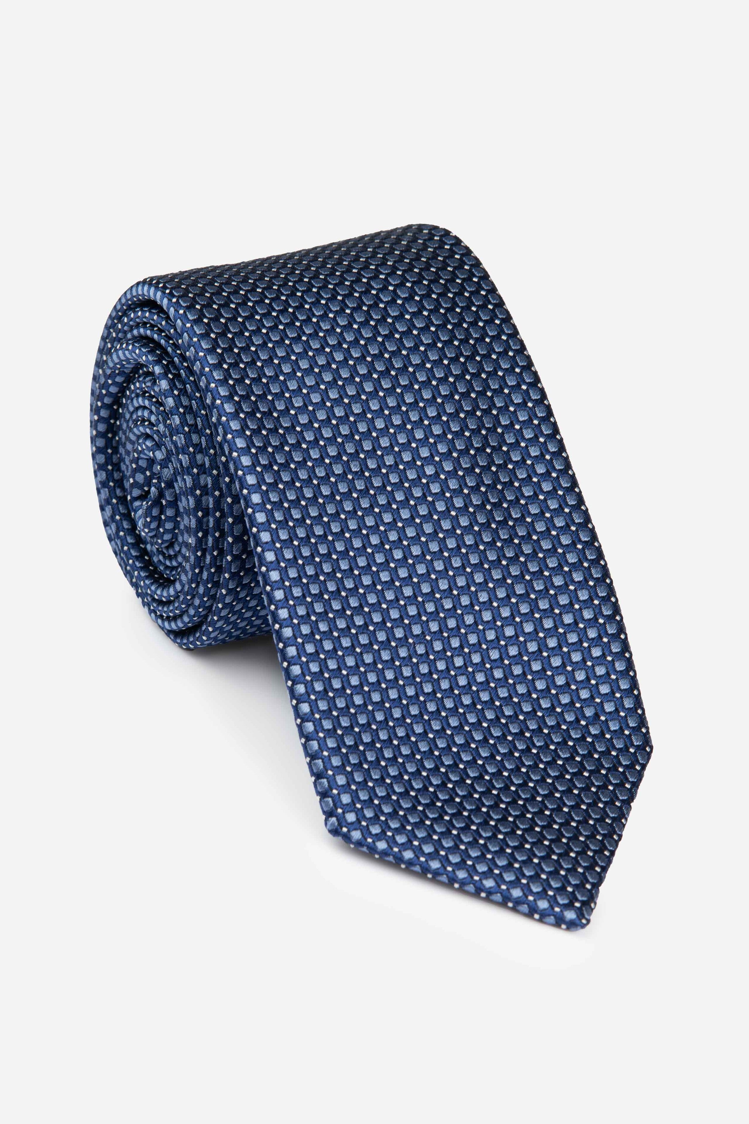 Blue patterned tie - Blue pattern