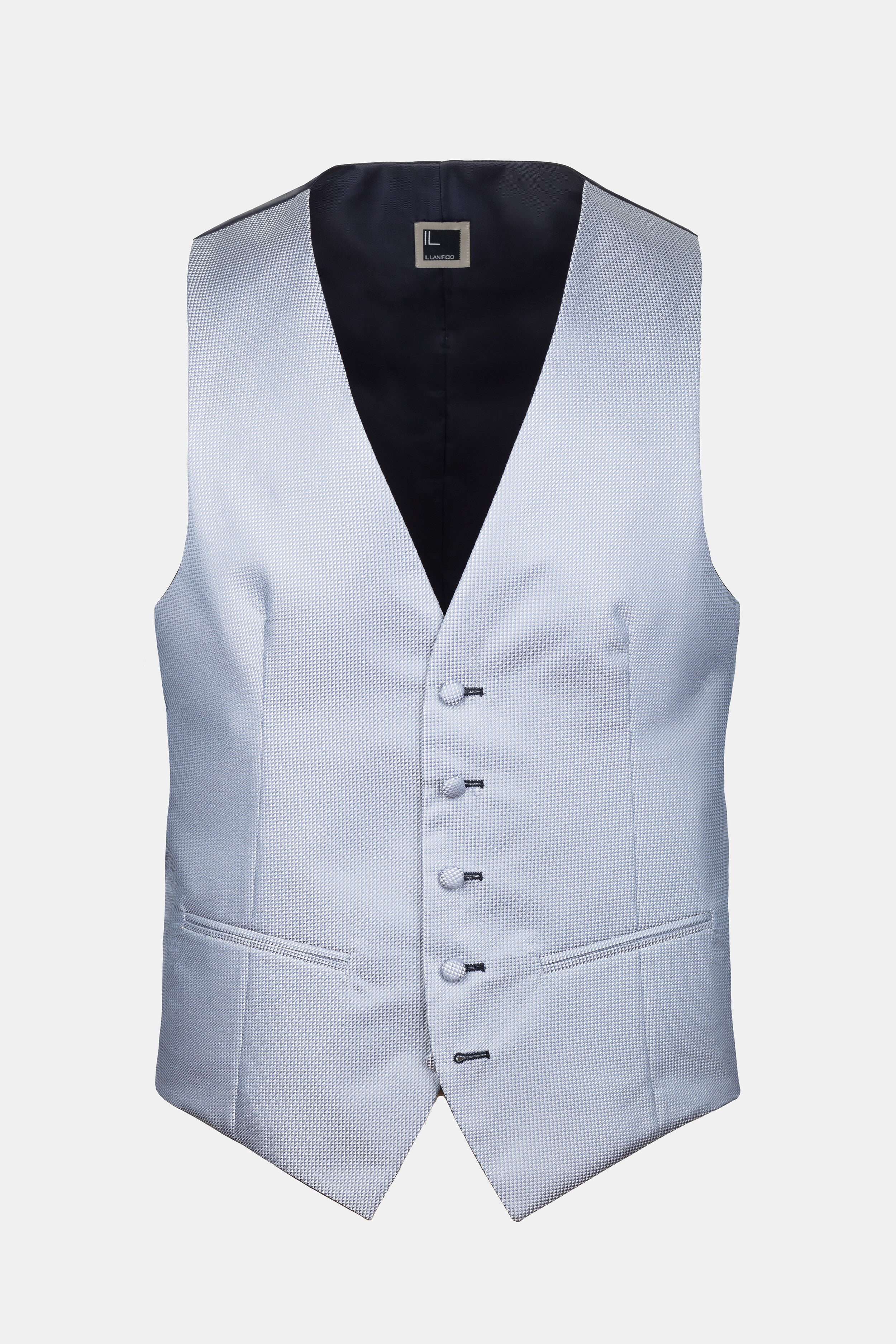 Ceremony vest - Light blue pattern