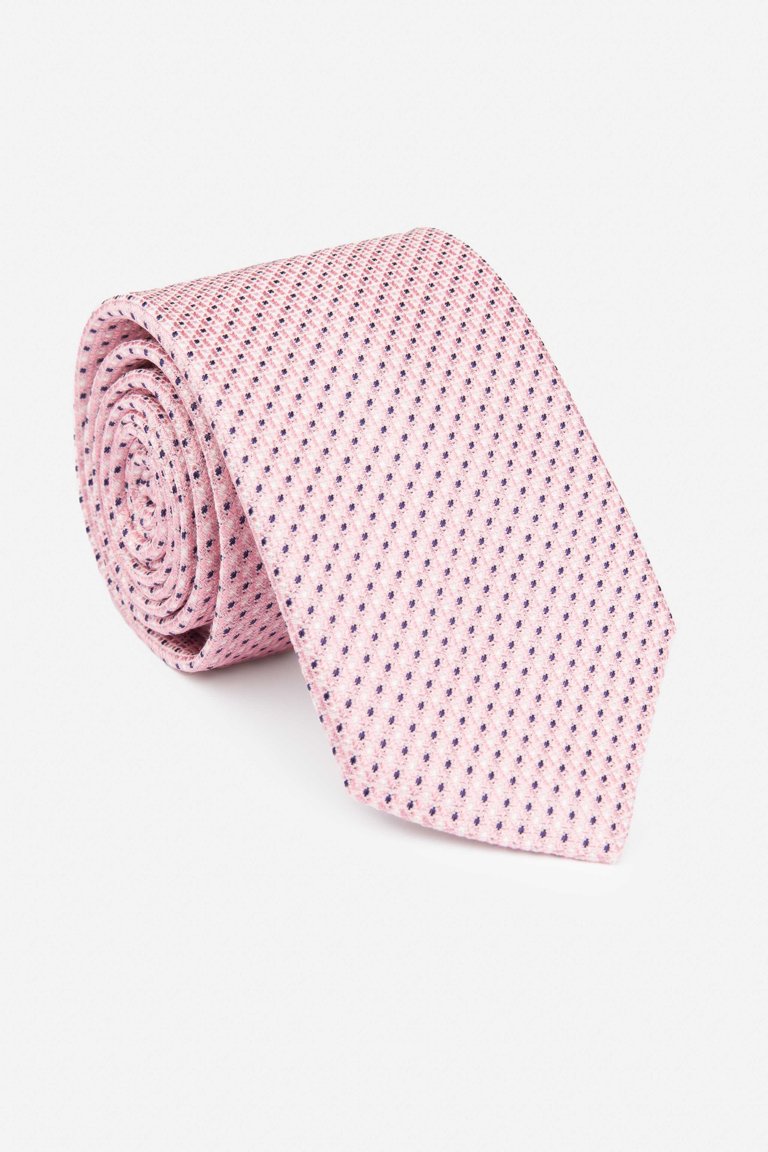 Geometric patterned tie - Pink pattern