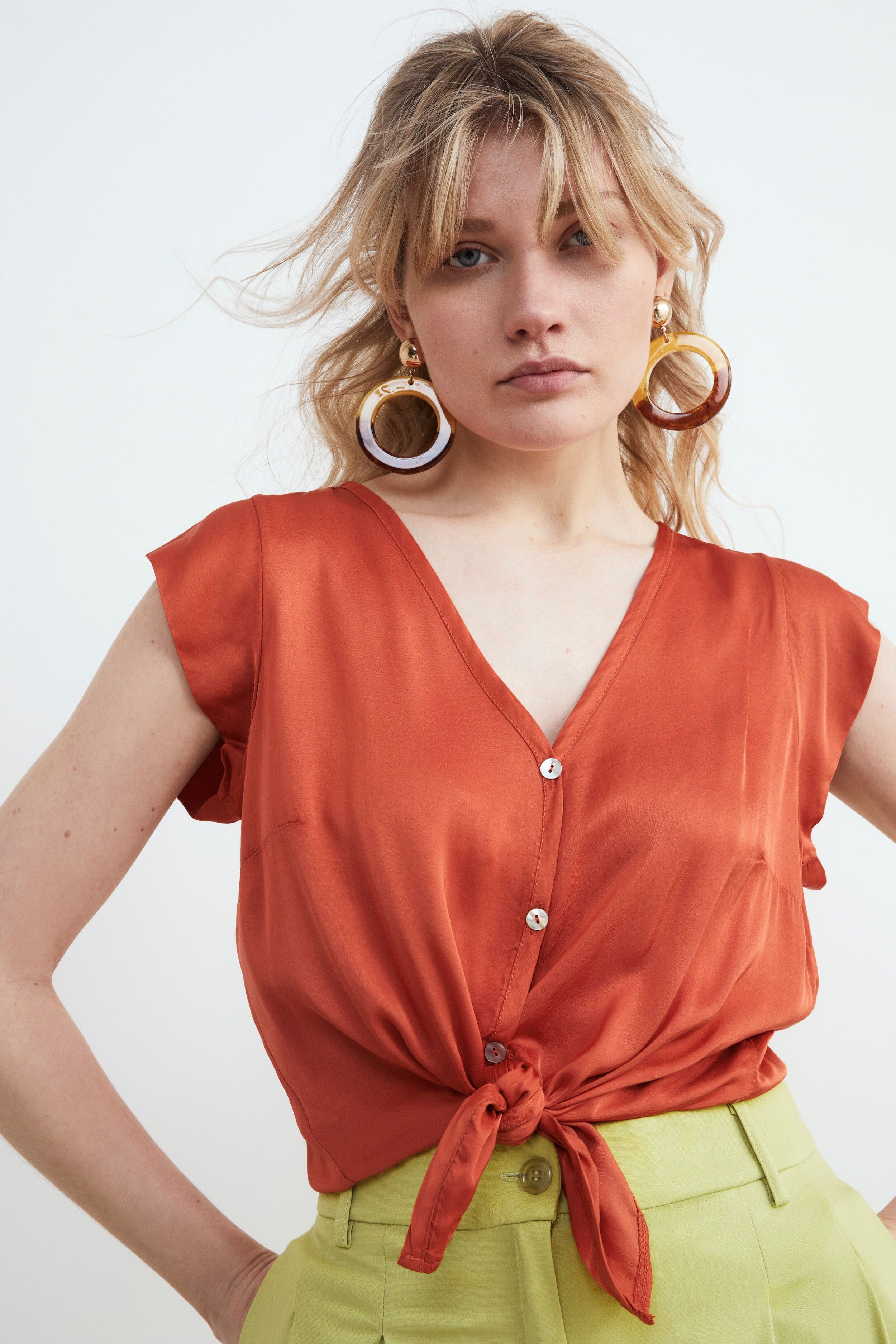 Women’s short shirt - Orange