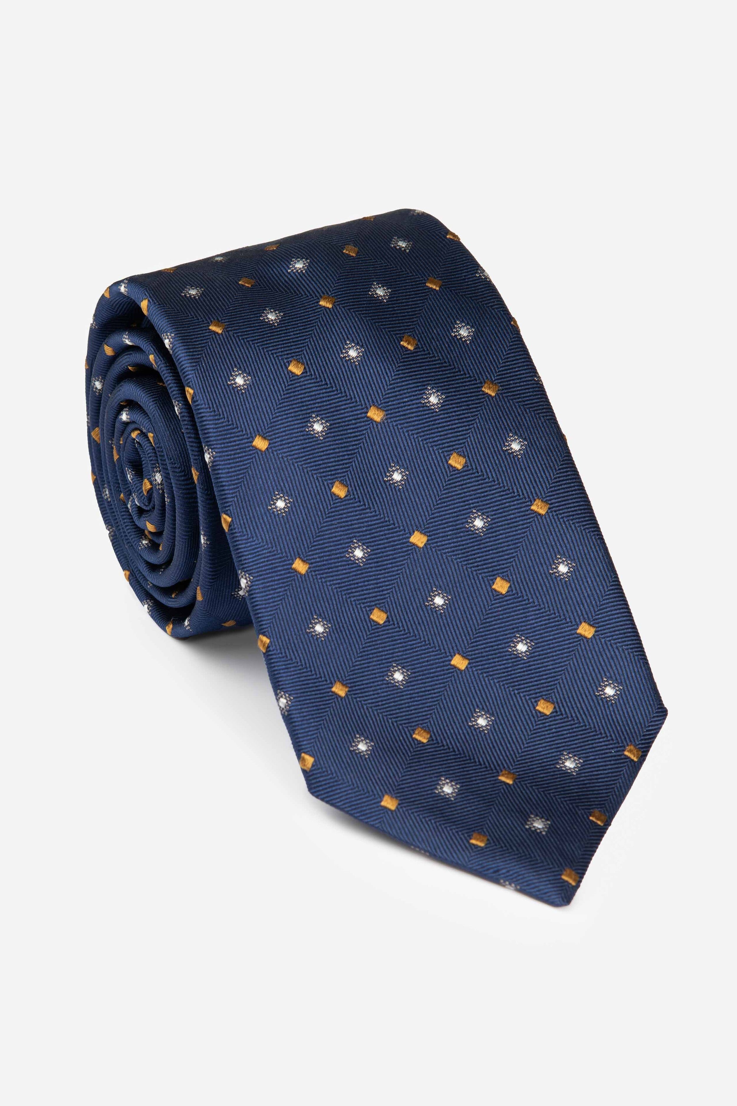 Plaid patterned tie - Bluette check
