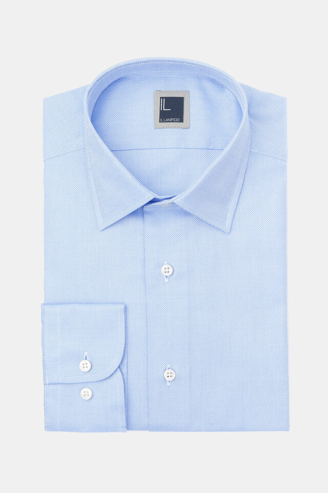 Camicia slim casual - AZZURRO