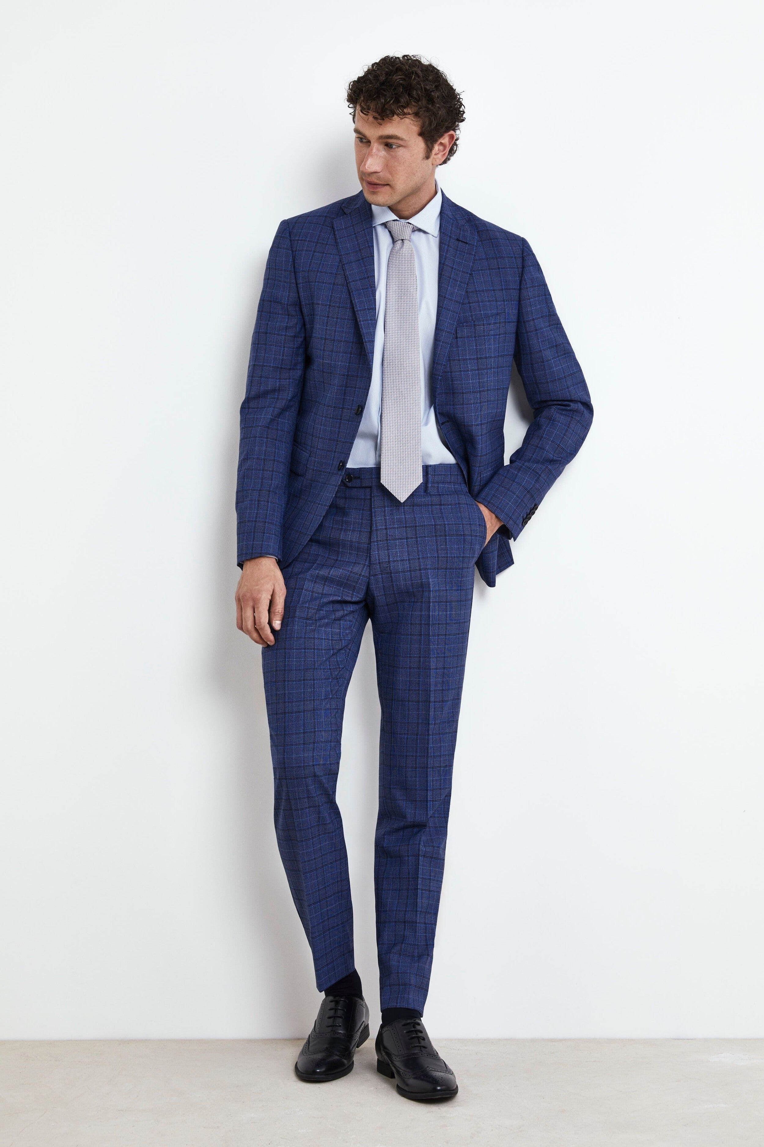Elegant Bluette Suit - Bluette check