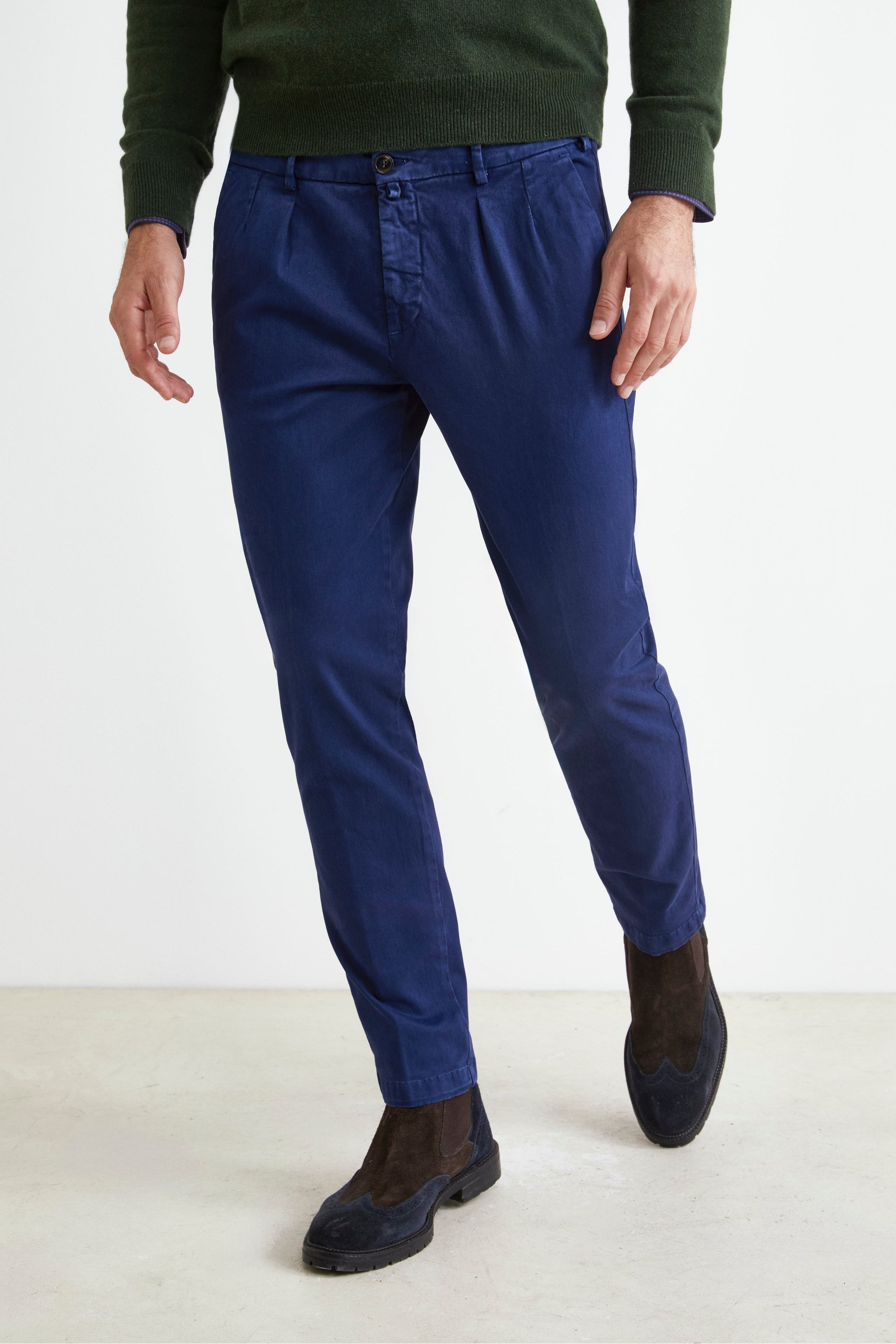 Pantalone Stretch Slim Fit - BLU