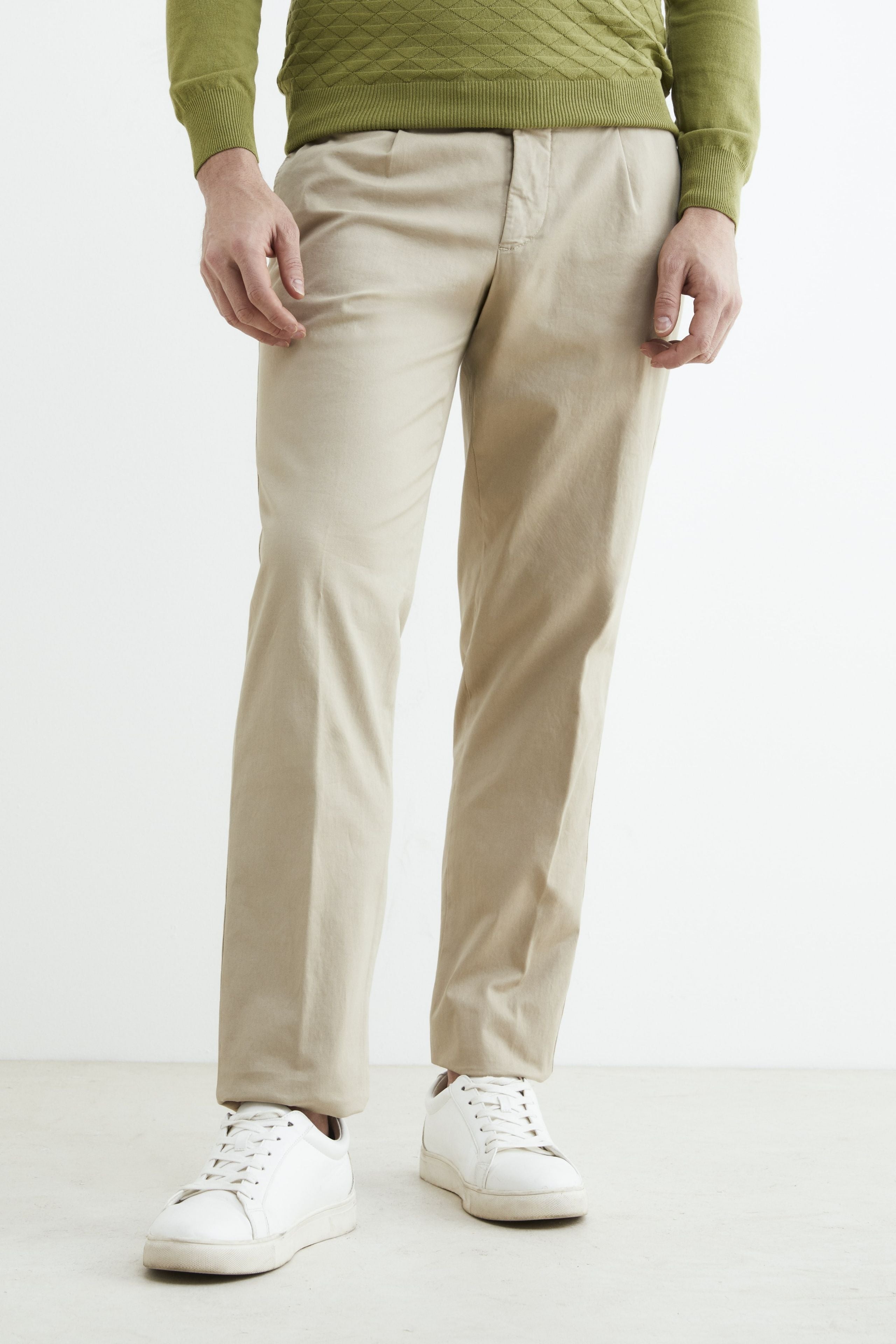 Pantalone classico uomo - BEIGE