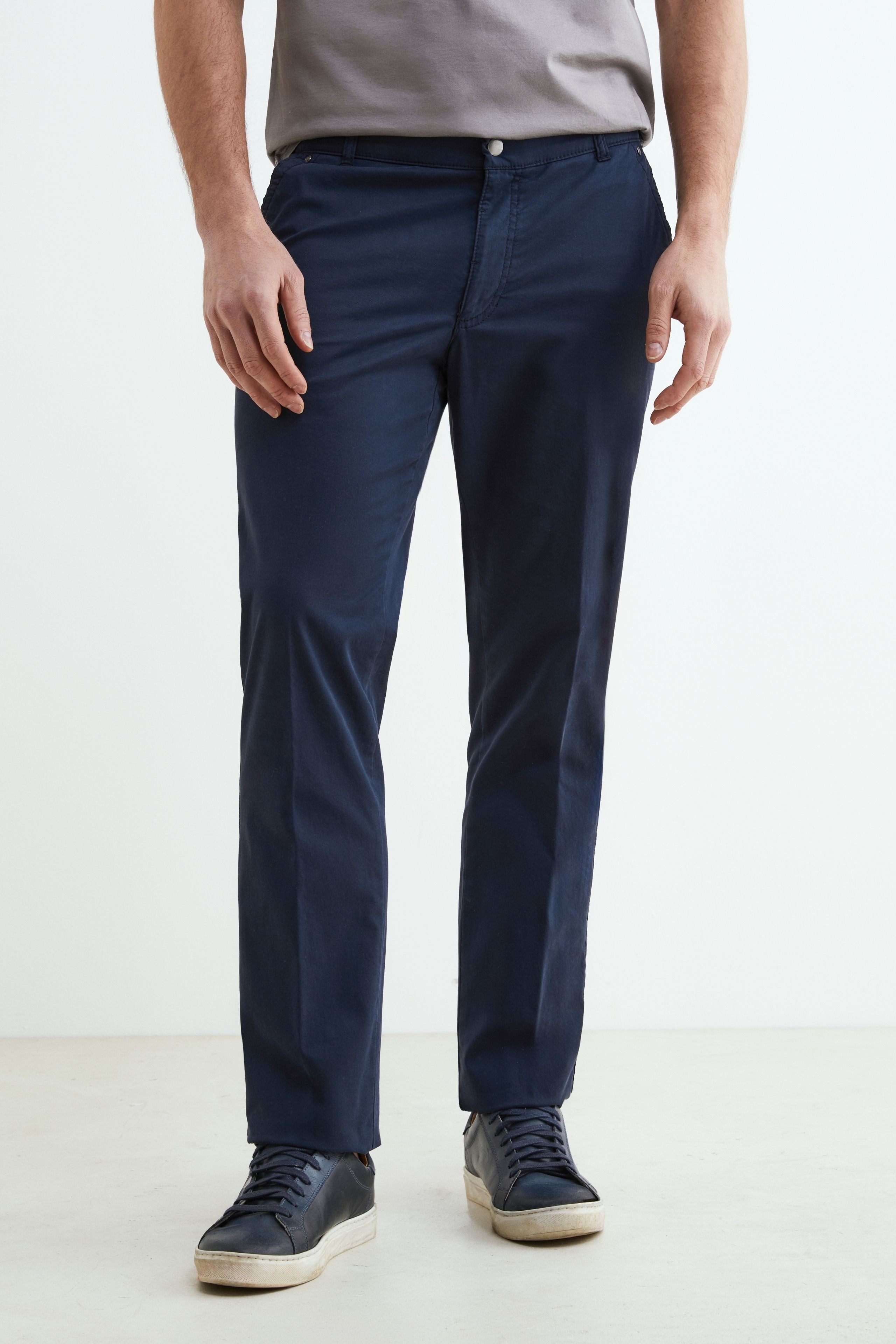 Pantalone chino slim - BLU