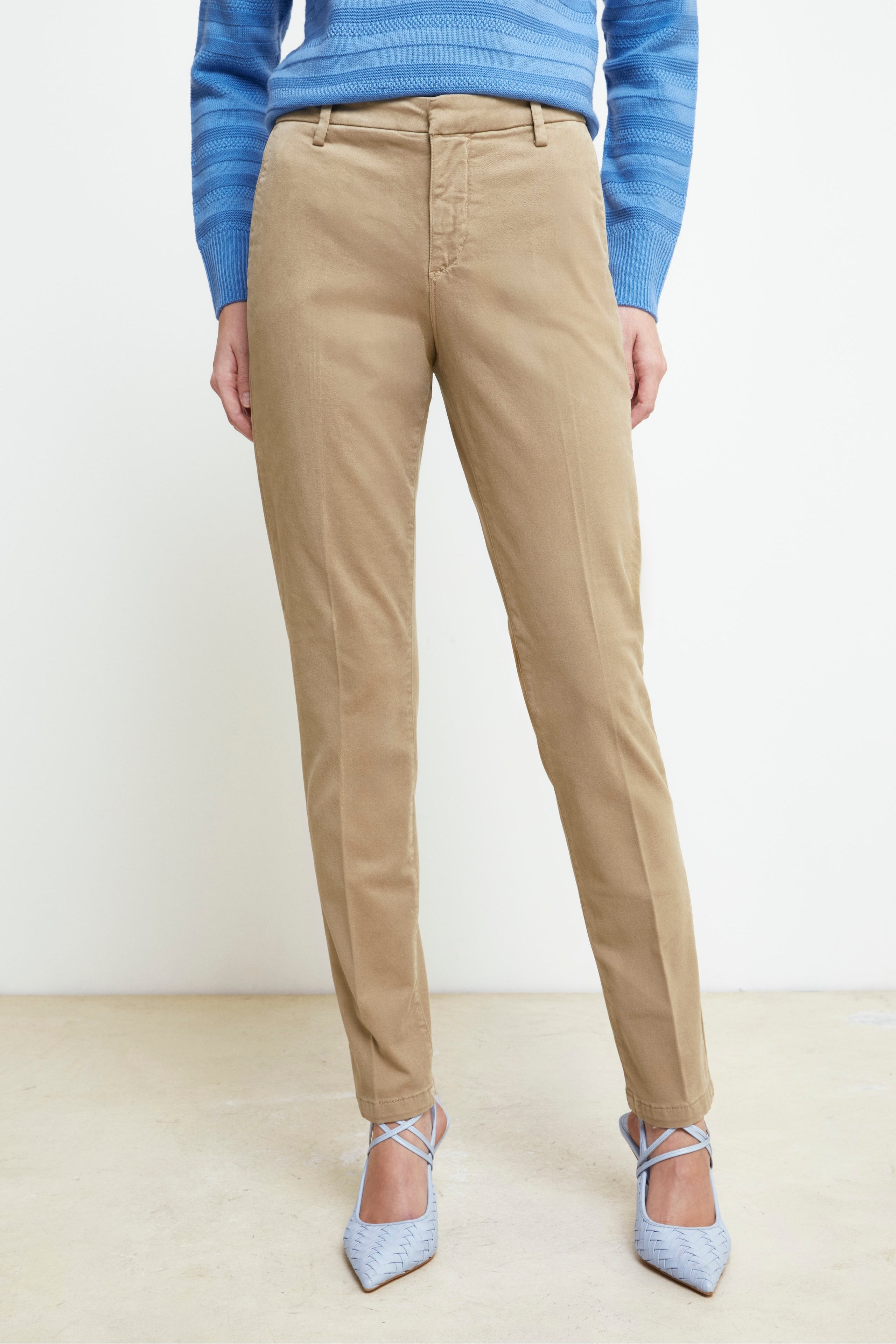 Pantaloni cinque tasche - BEIGE SCURO