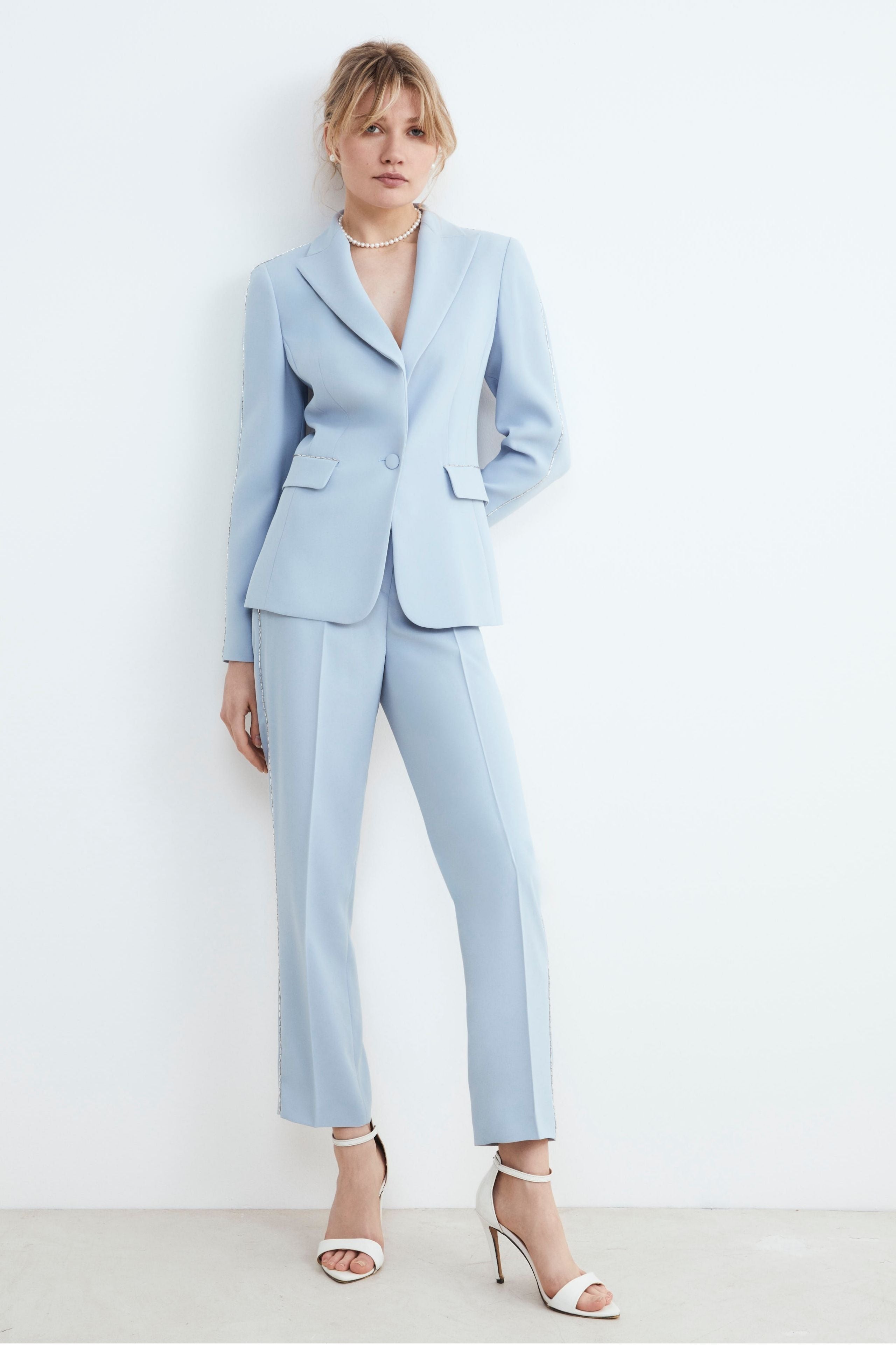 Light blue stylish blazer - Light blue