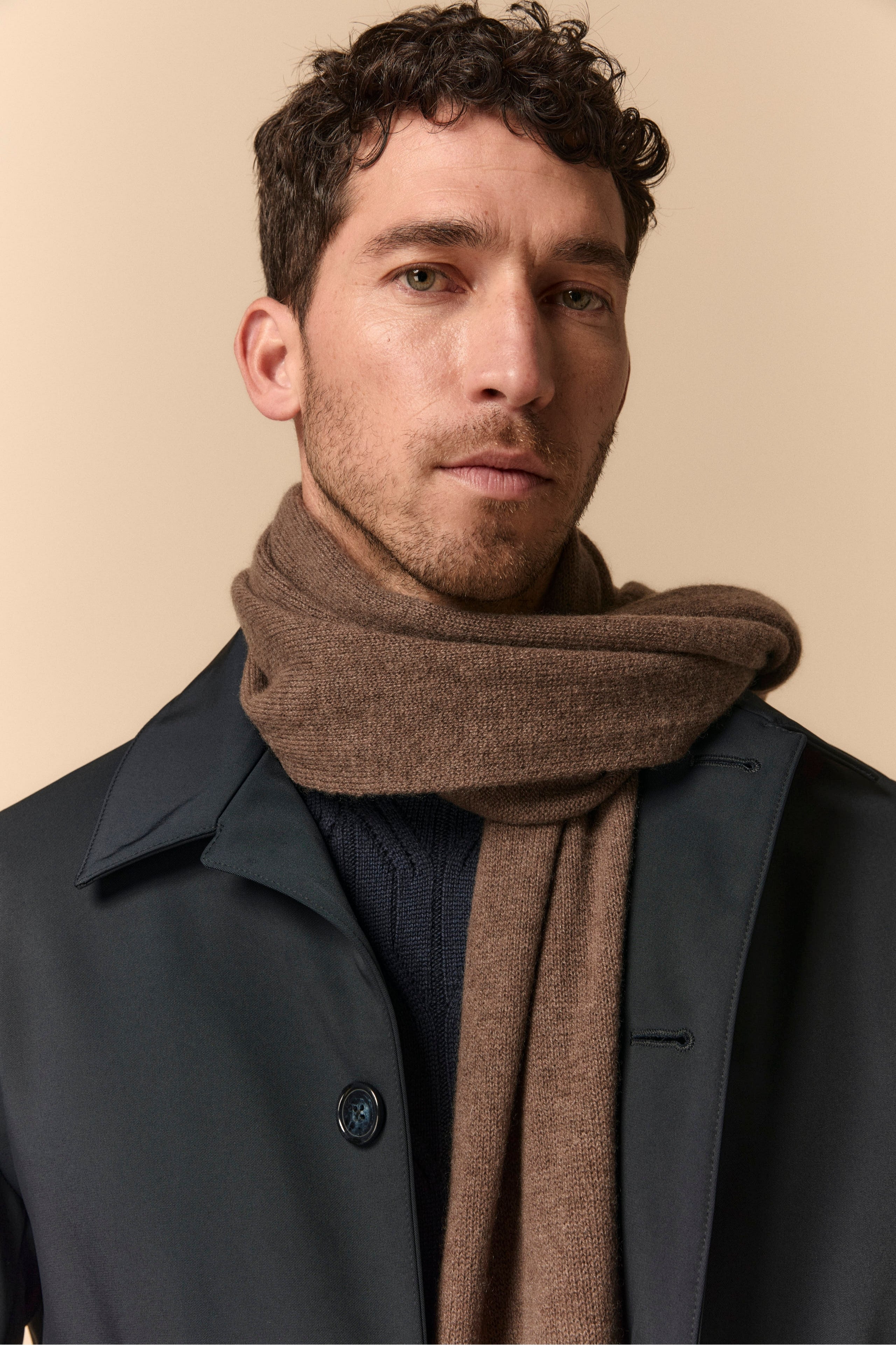 Cashmere scarf - WOOD