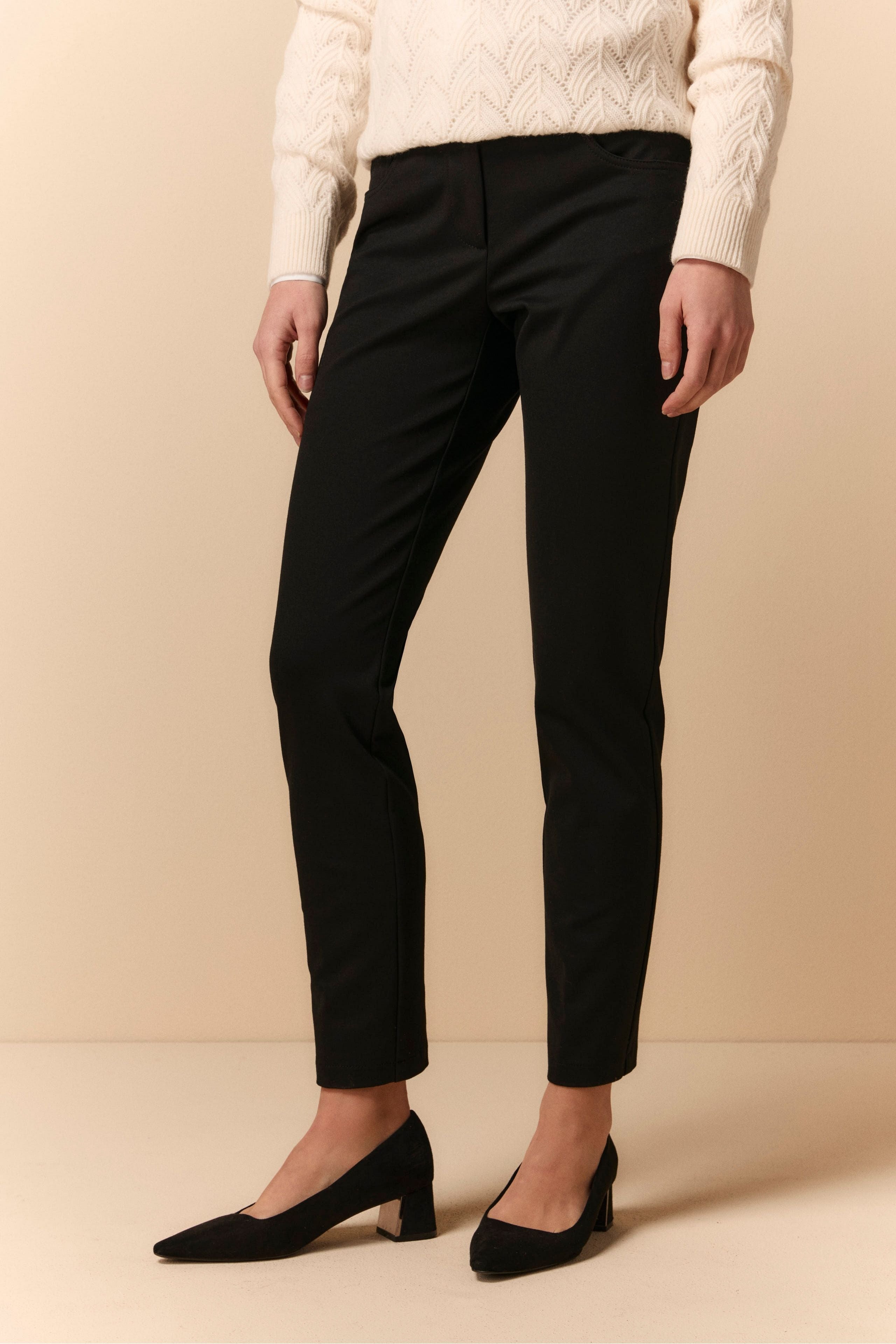 Five pocket trousers - BLACK