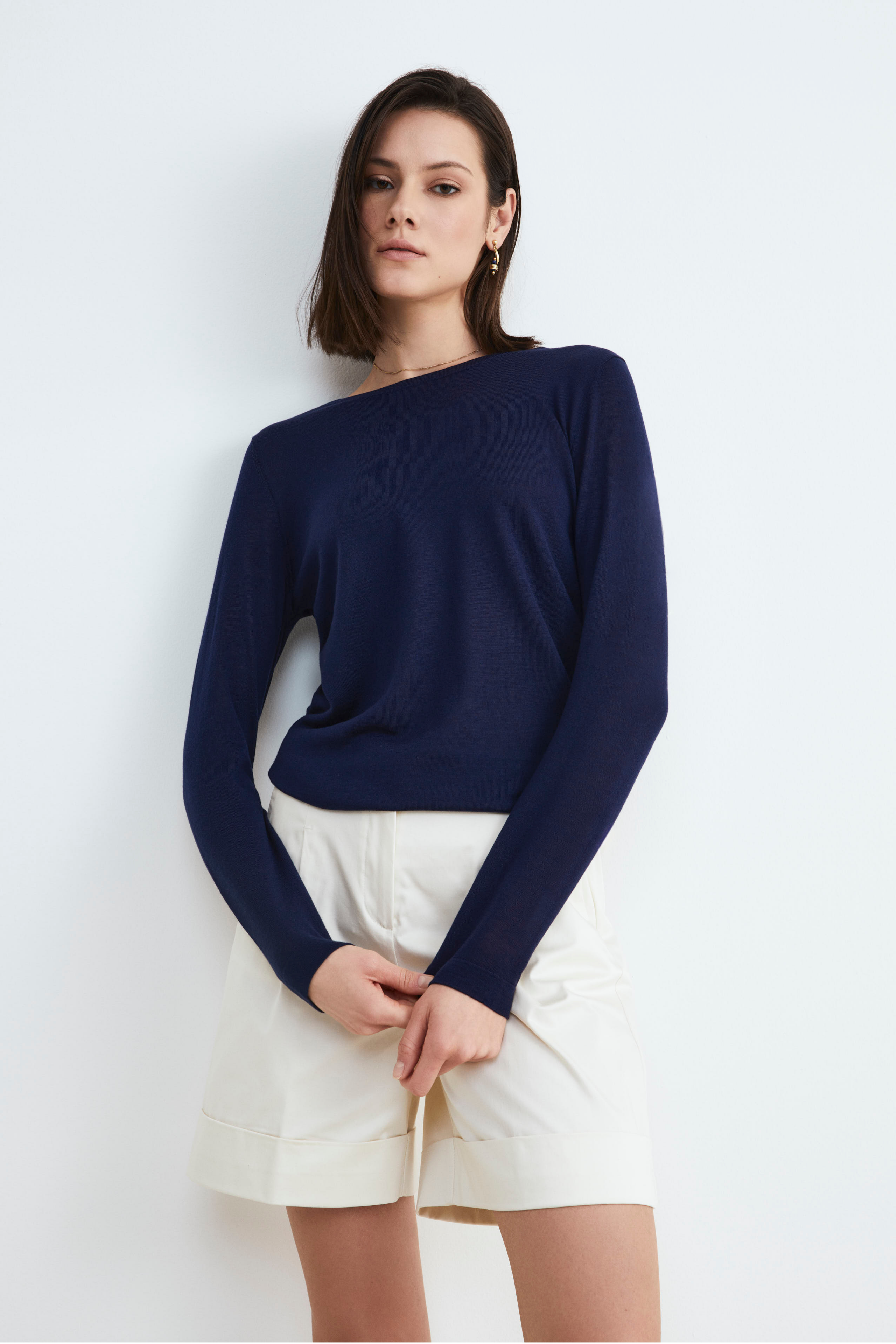 Women’s crewneck sweater - BLUE