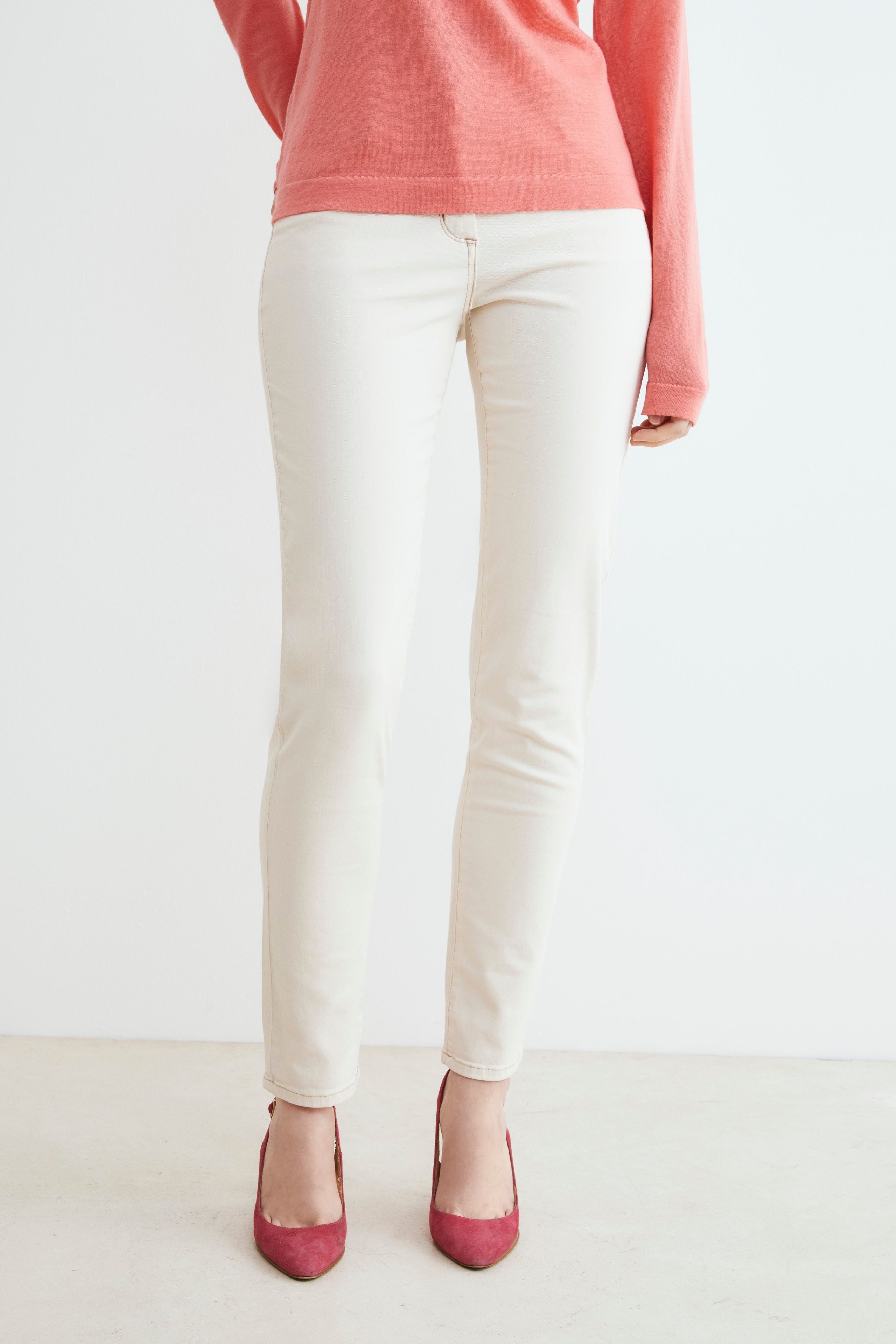 Pantalone bianco in cotone - ECRU