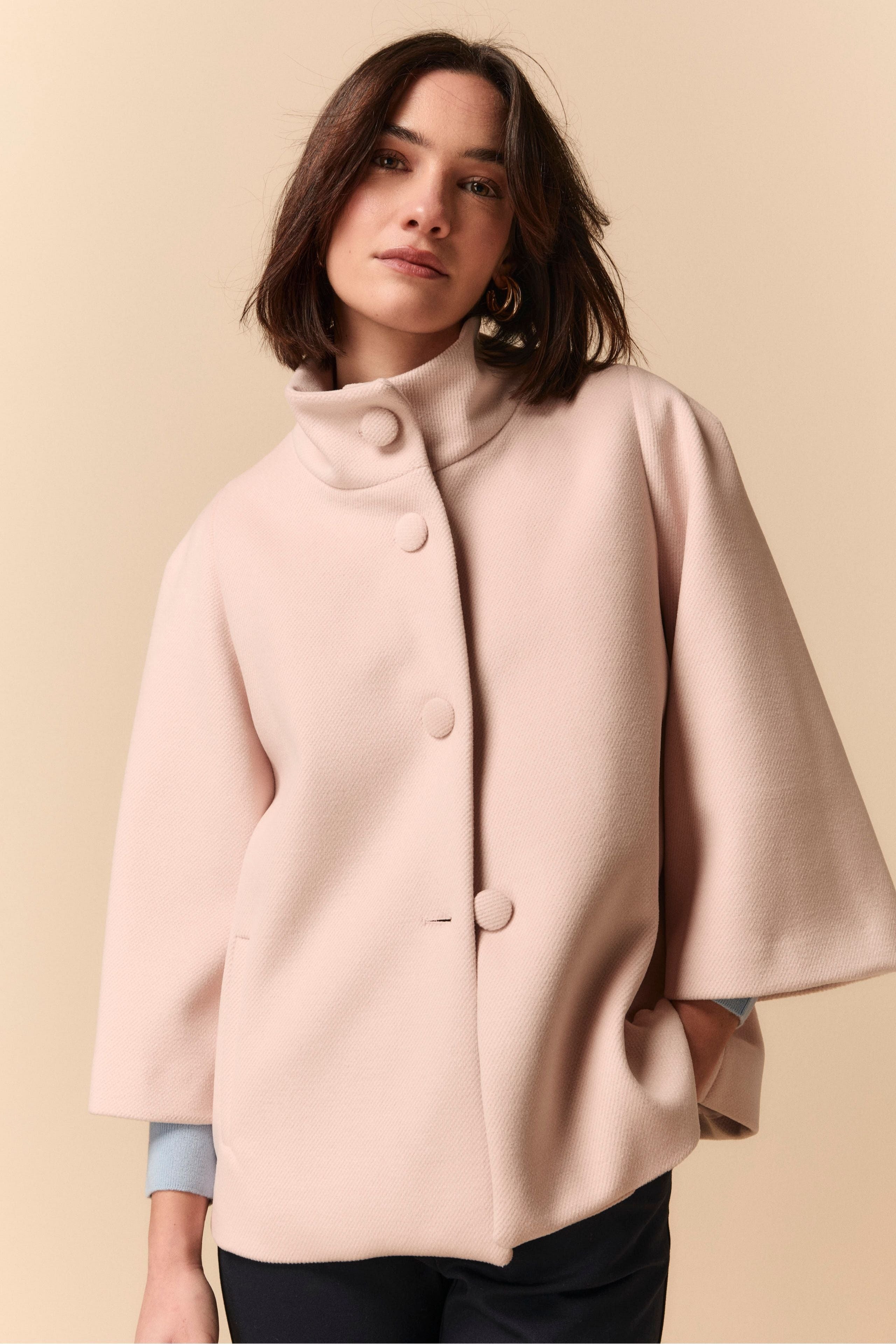 Cappotto Corto Over - ROSA