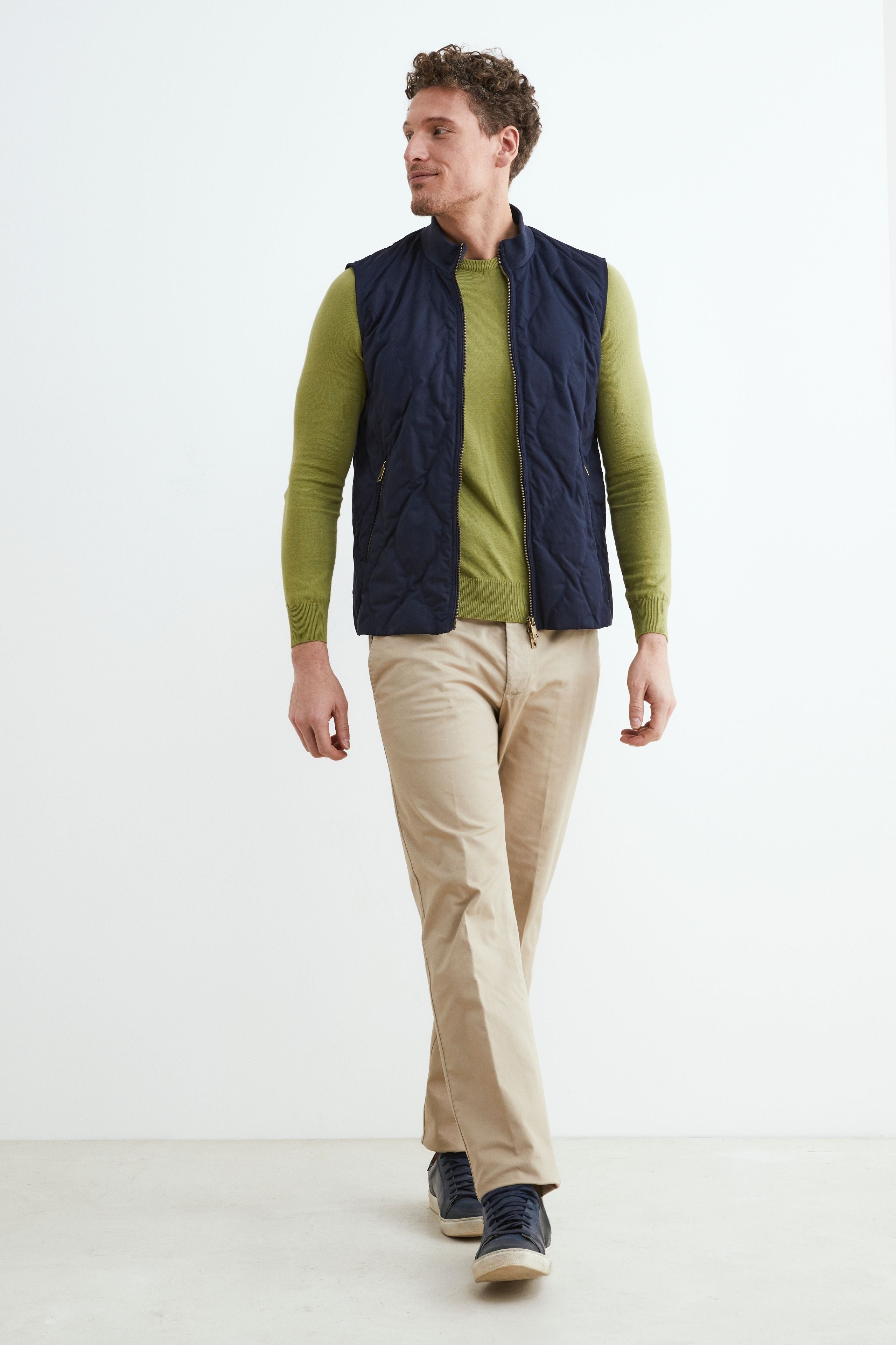 Gilet trapuntato uomo - BLU