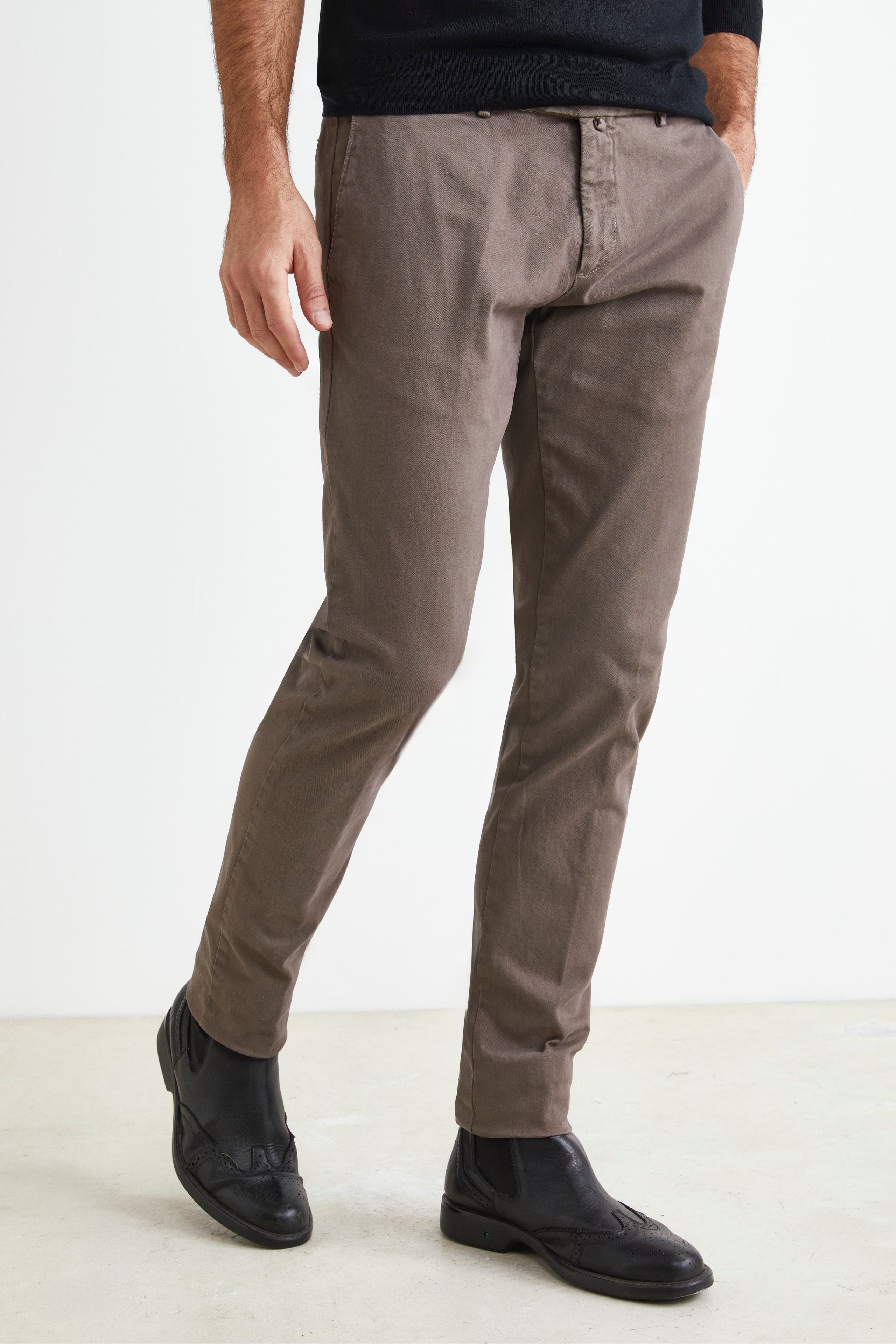 Pantalone Stretch in Gabardina - FANGO