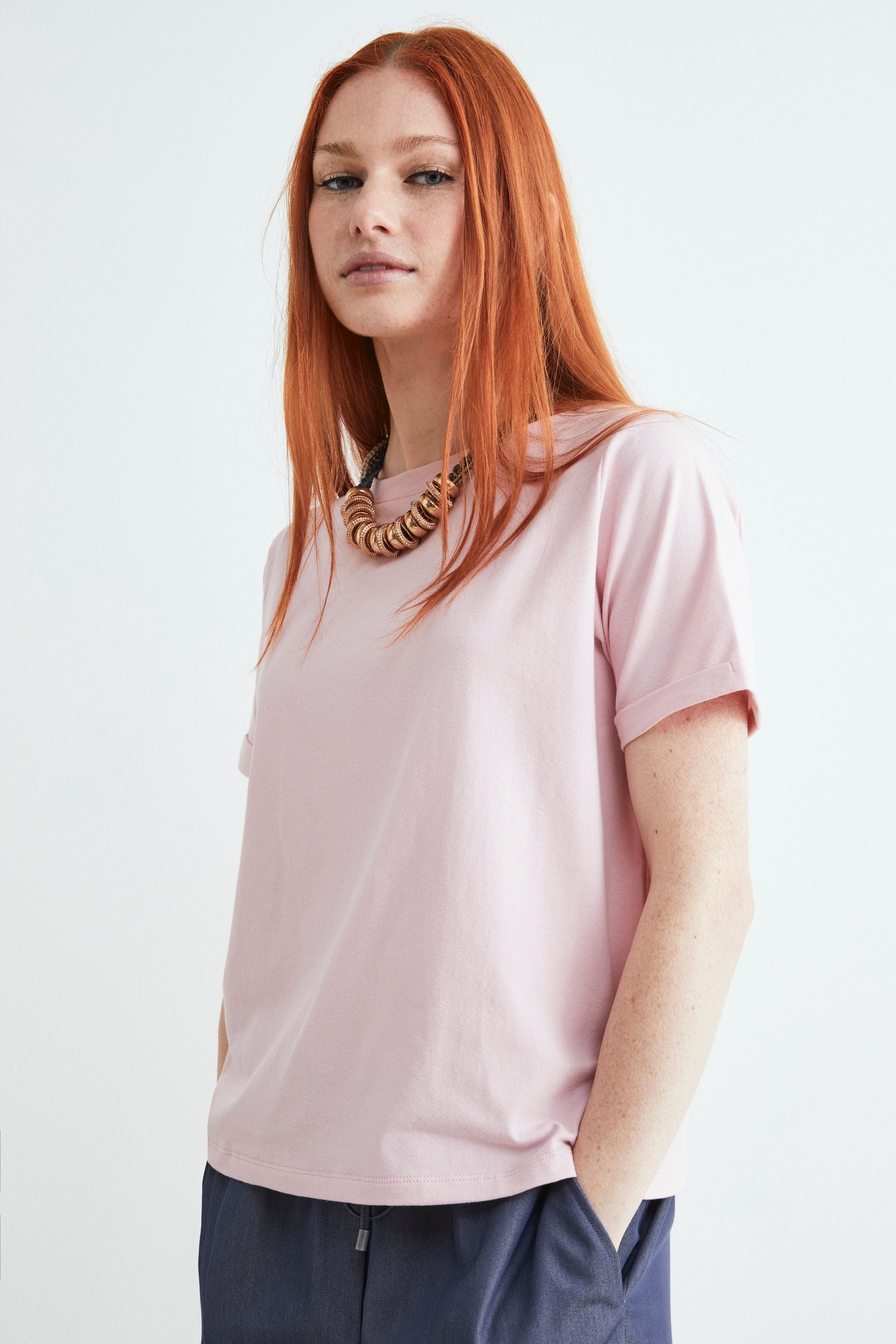 T-shirt in cotone - ROSA