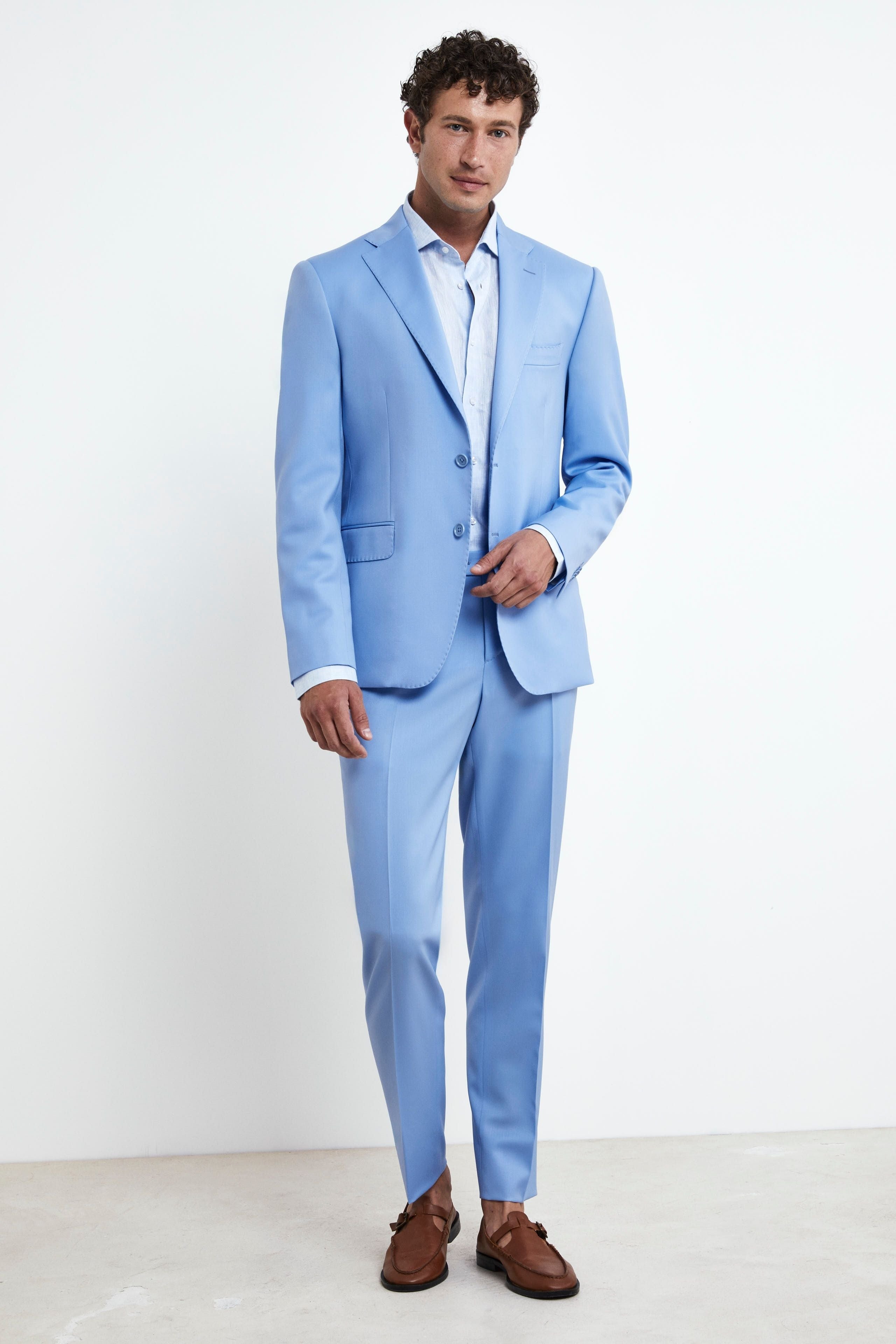Structured Light Blue Suit - Light blue