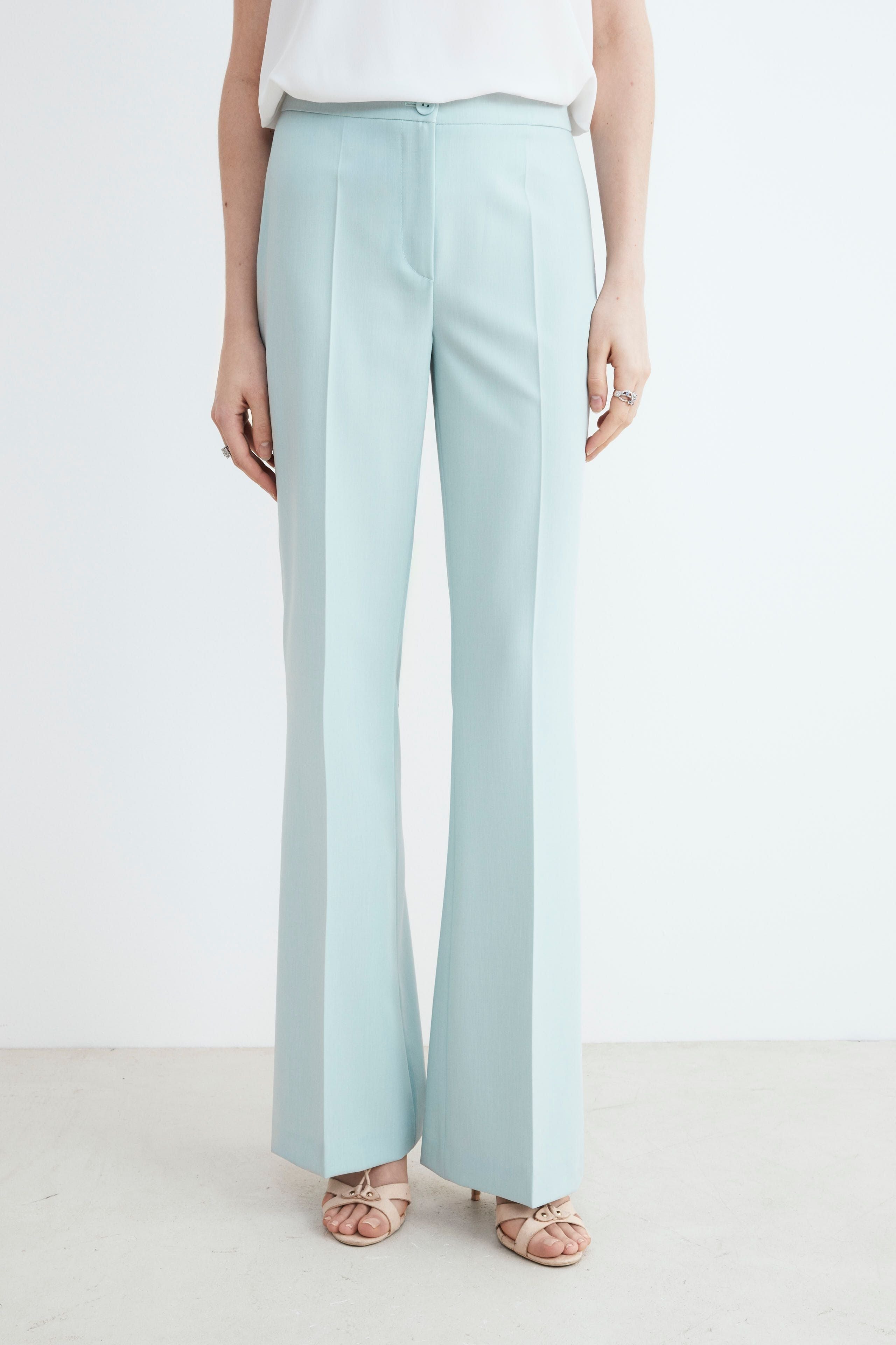 Elegante formelle Hose - Aqua grün