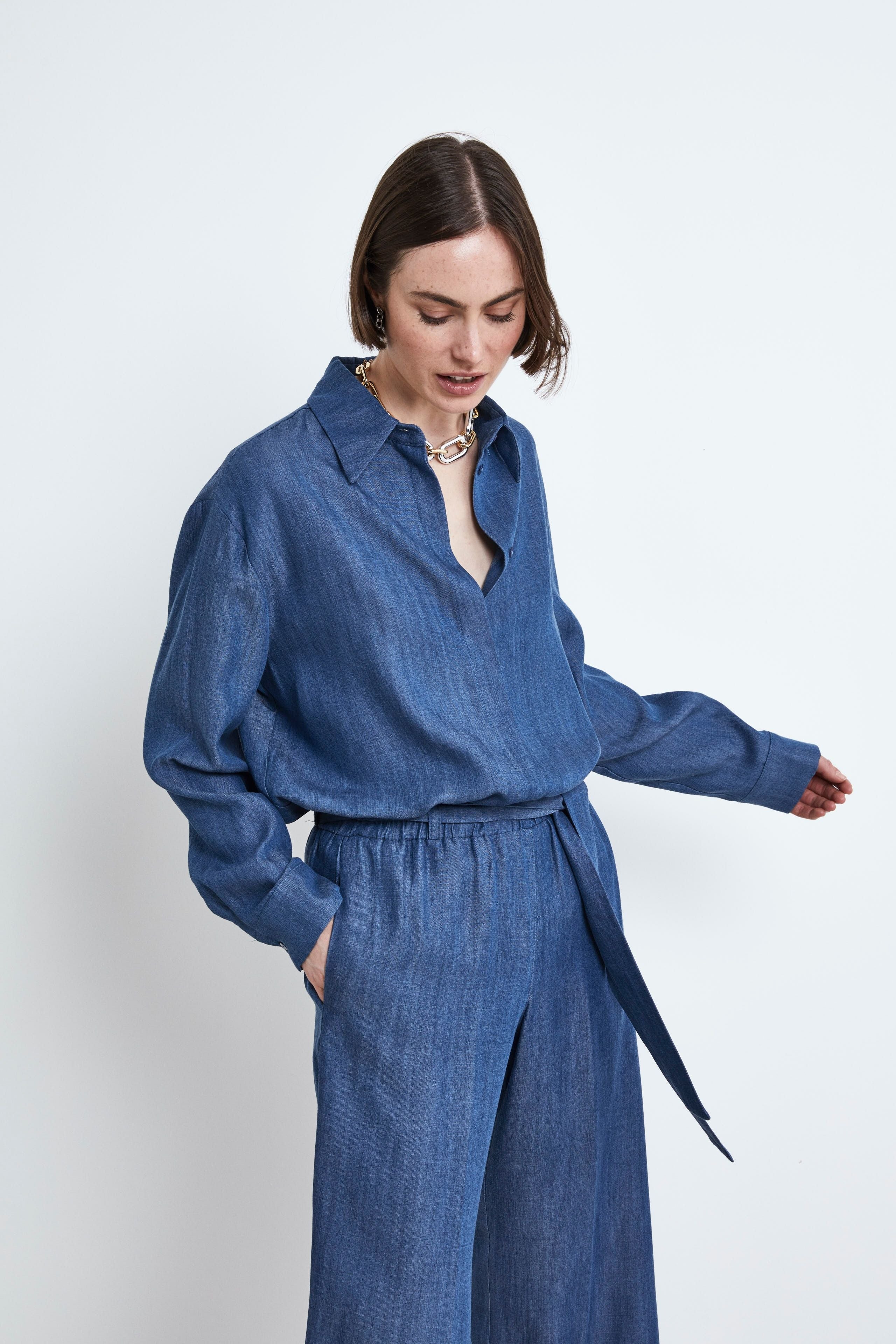 Soft Shirt Denim - BLUE