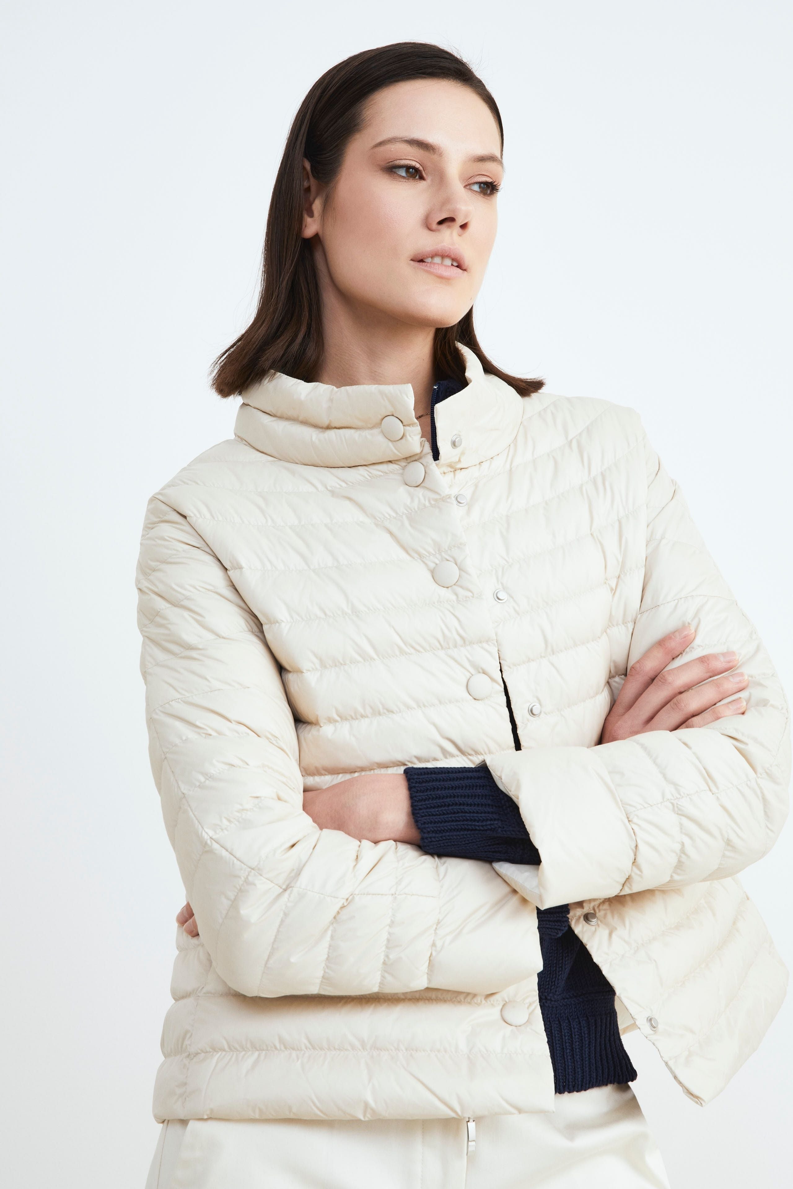 White spring down jacket - Ivory