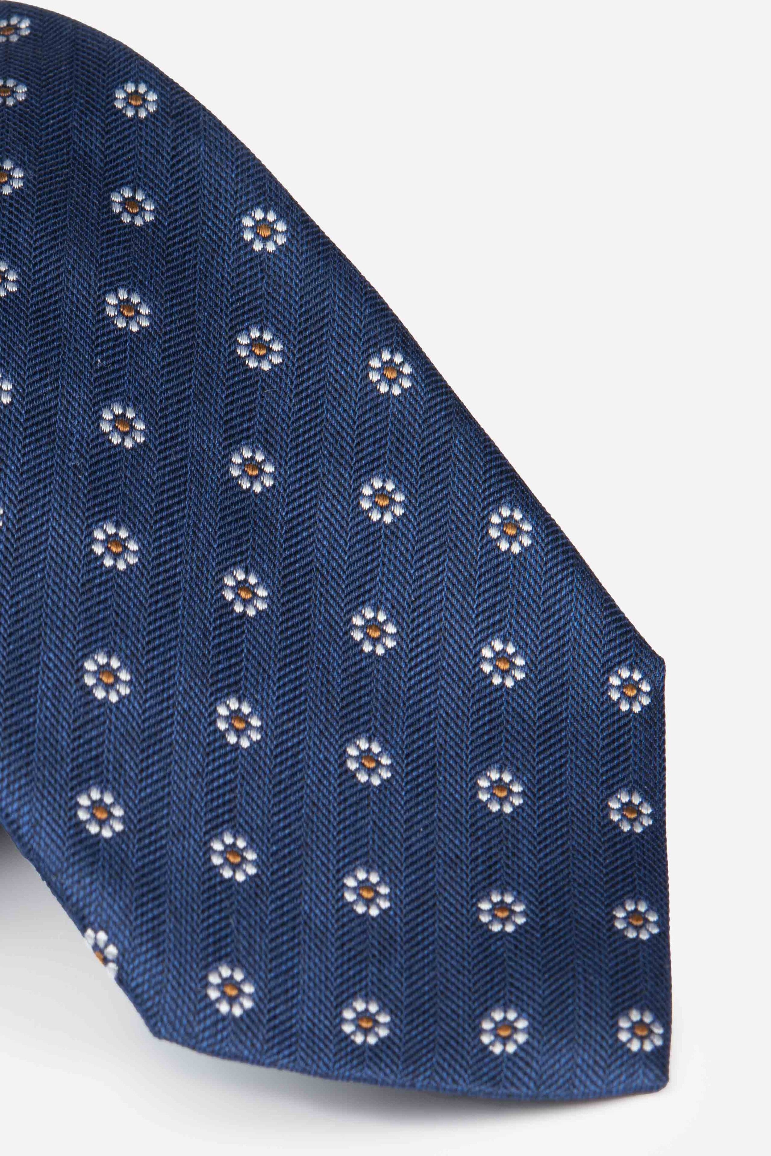Men’s patterned tie - Blue pattern