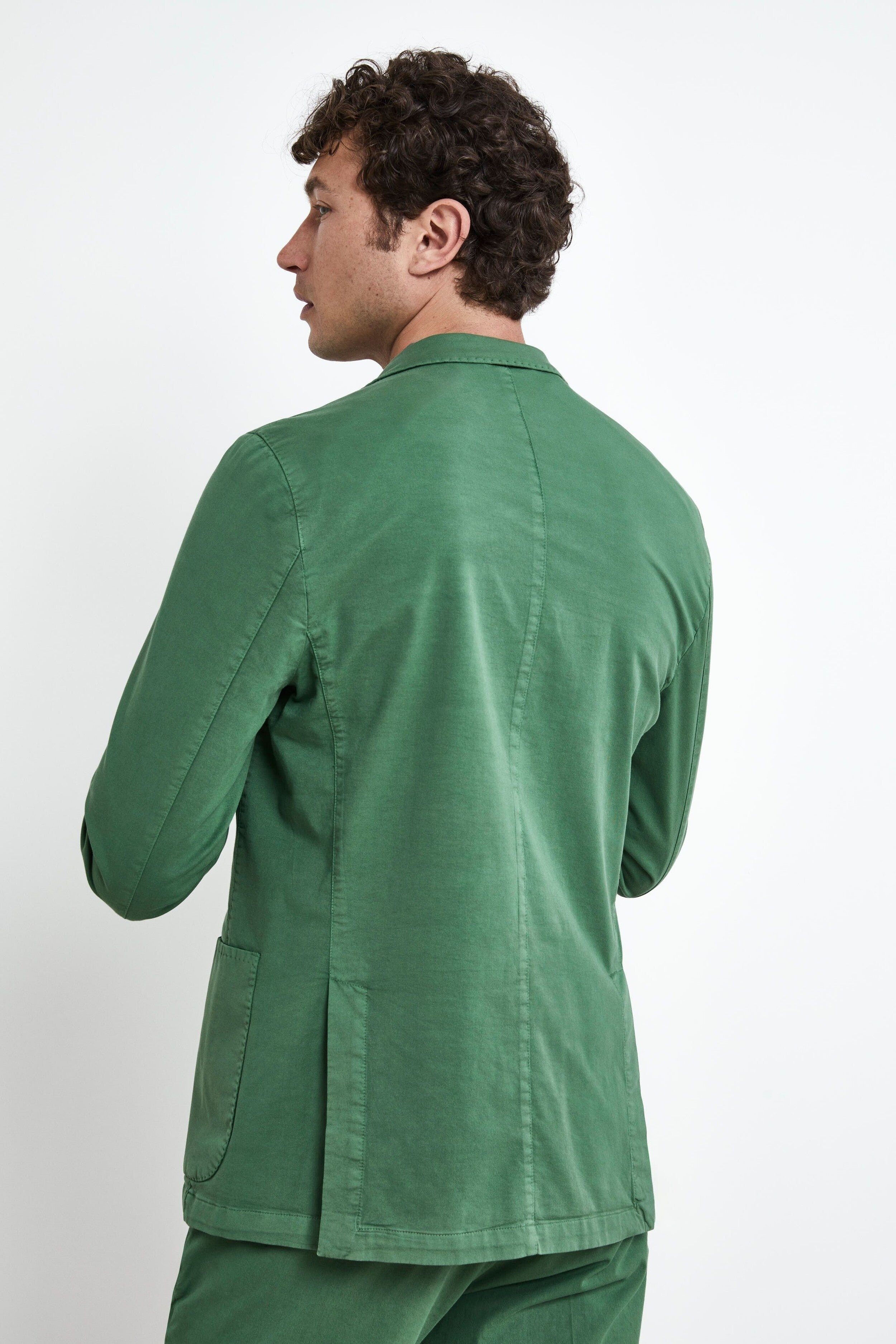 Giacca Casual in Cotone - VERDE