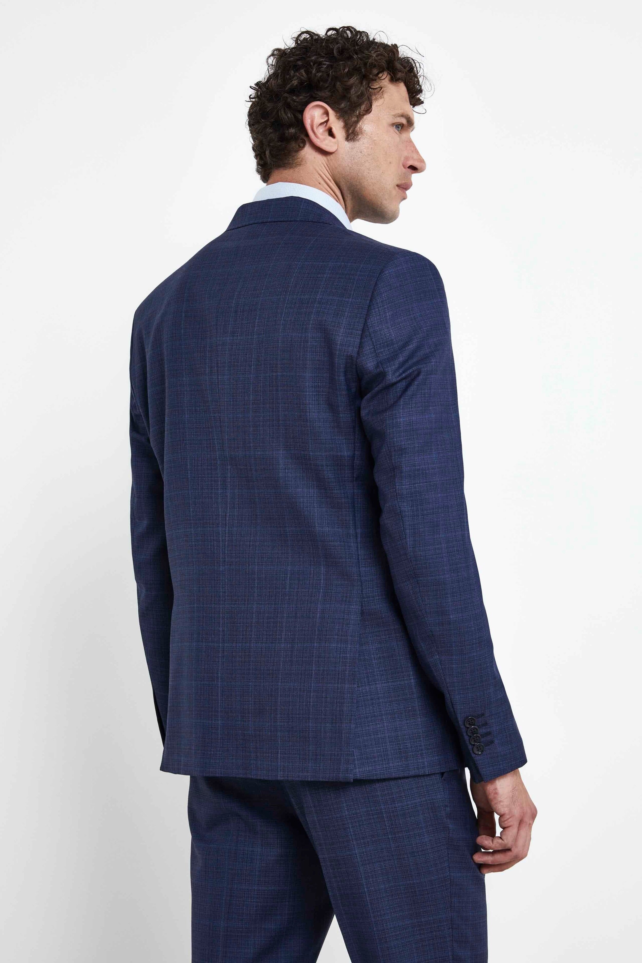 Blue Checkered Suit - Blue check