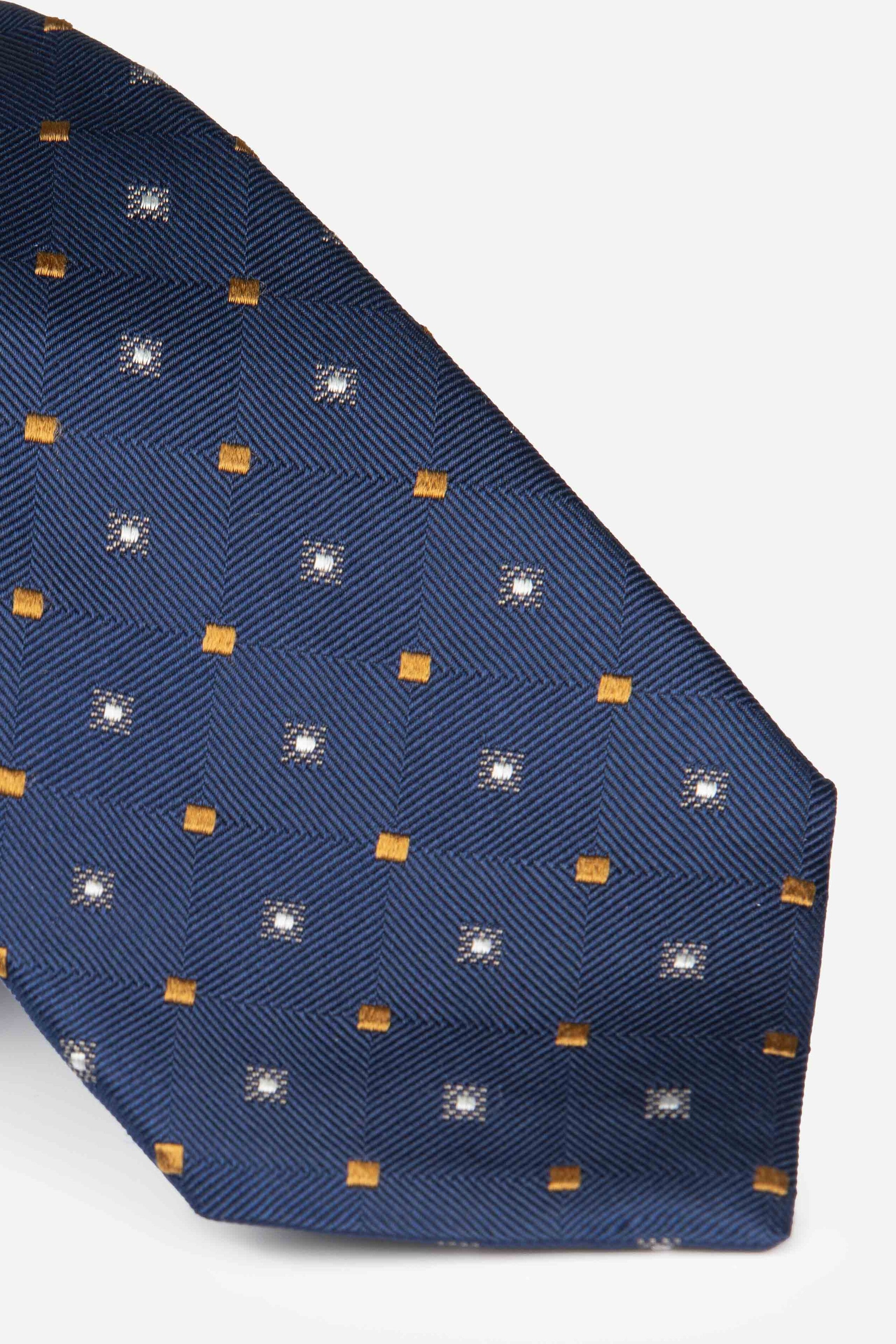 Plaid patterned tie - Bluette check