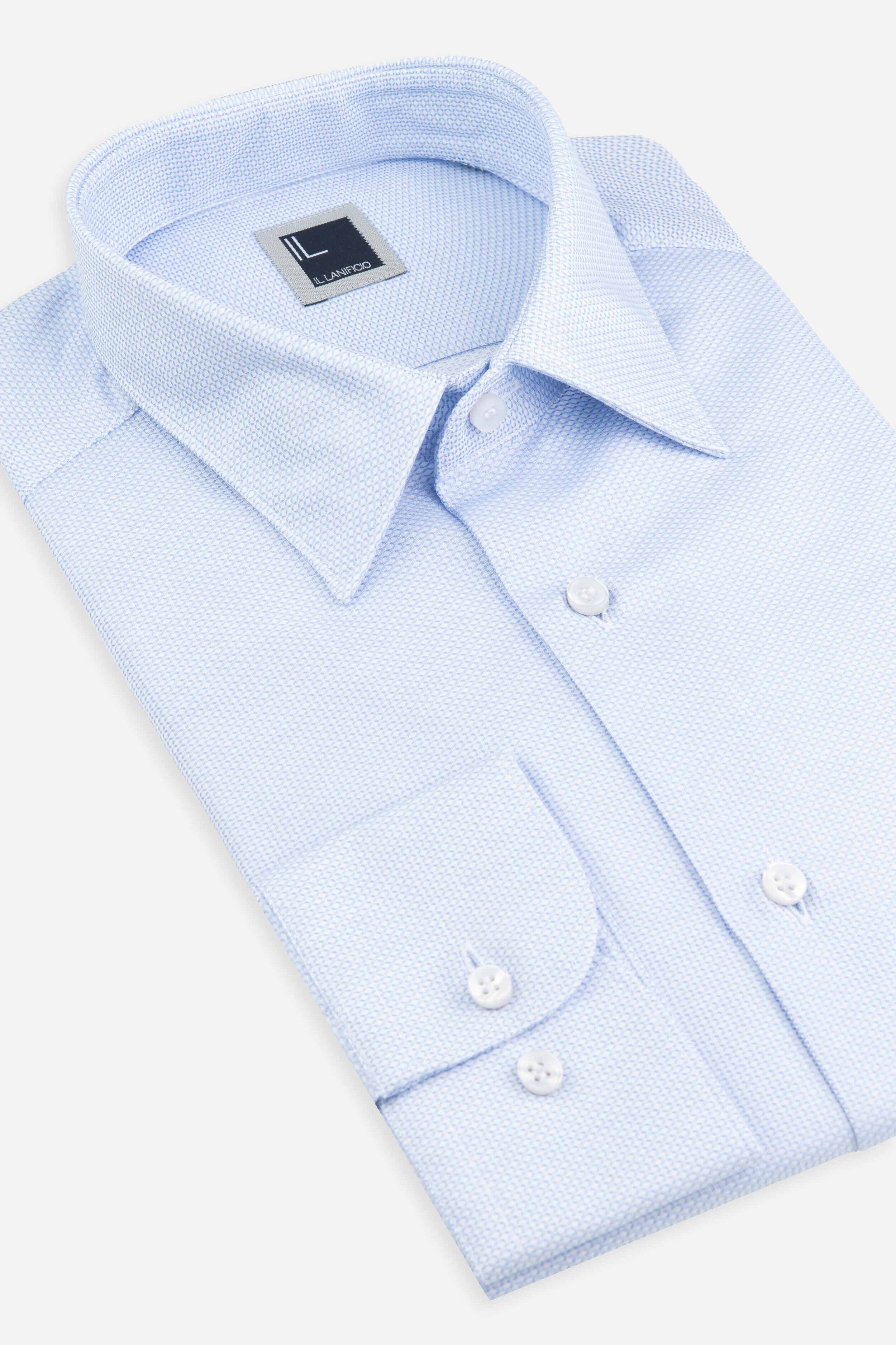 Light blue patterned shirt - Light blue pattern