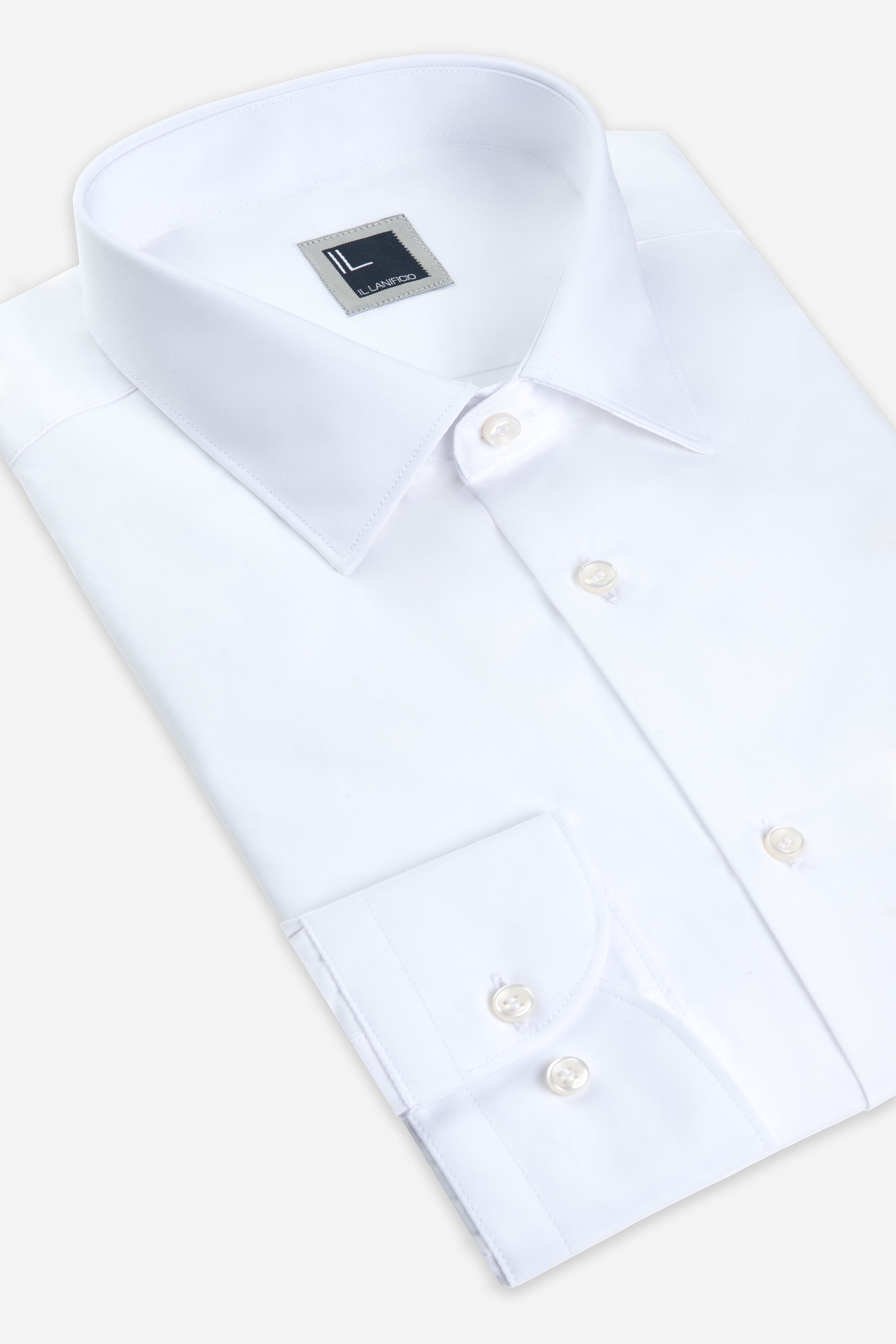 White cotton shirt - WHITE