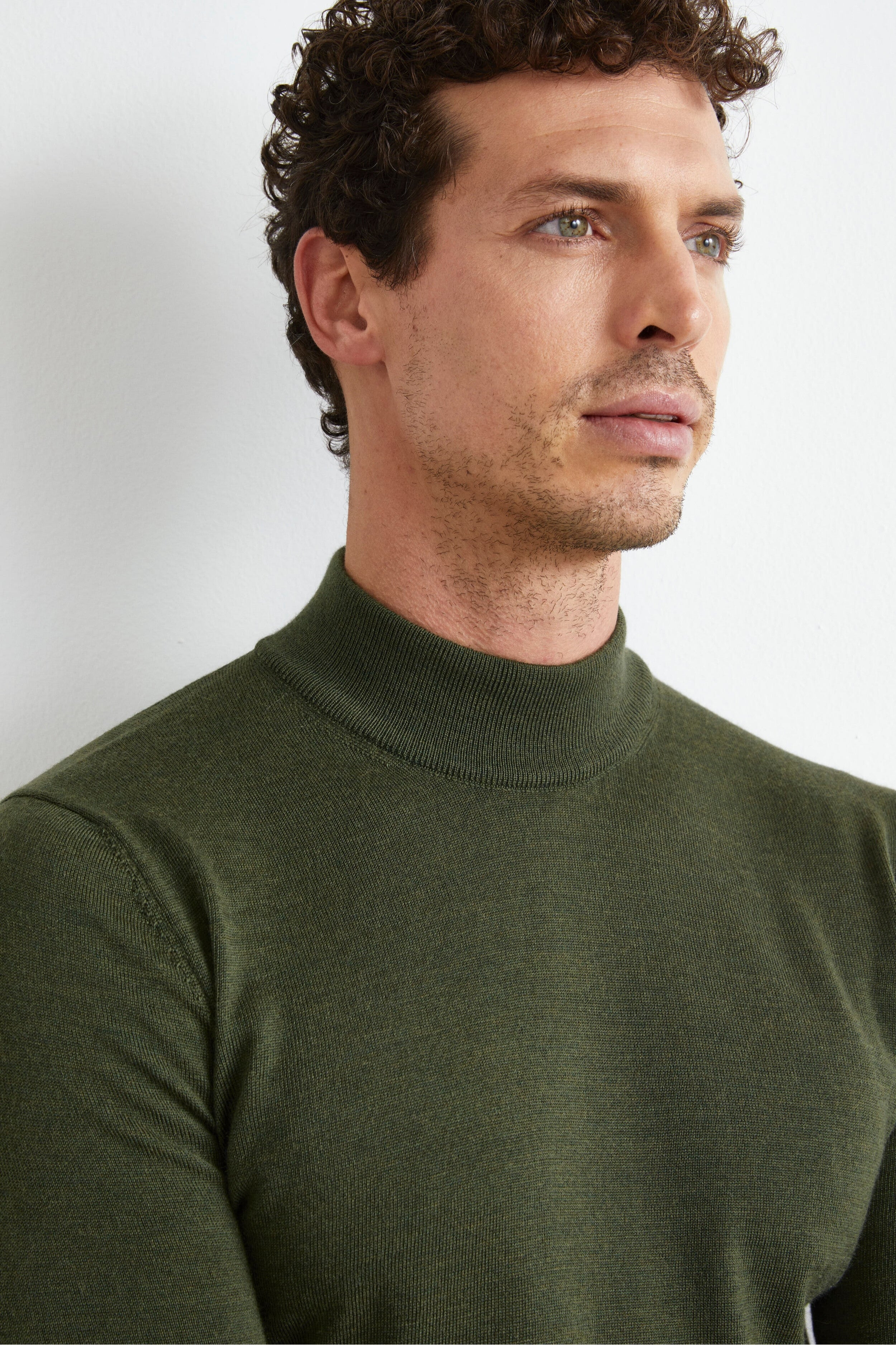 Lupetto in Lana Merino - VERDE MILITARE