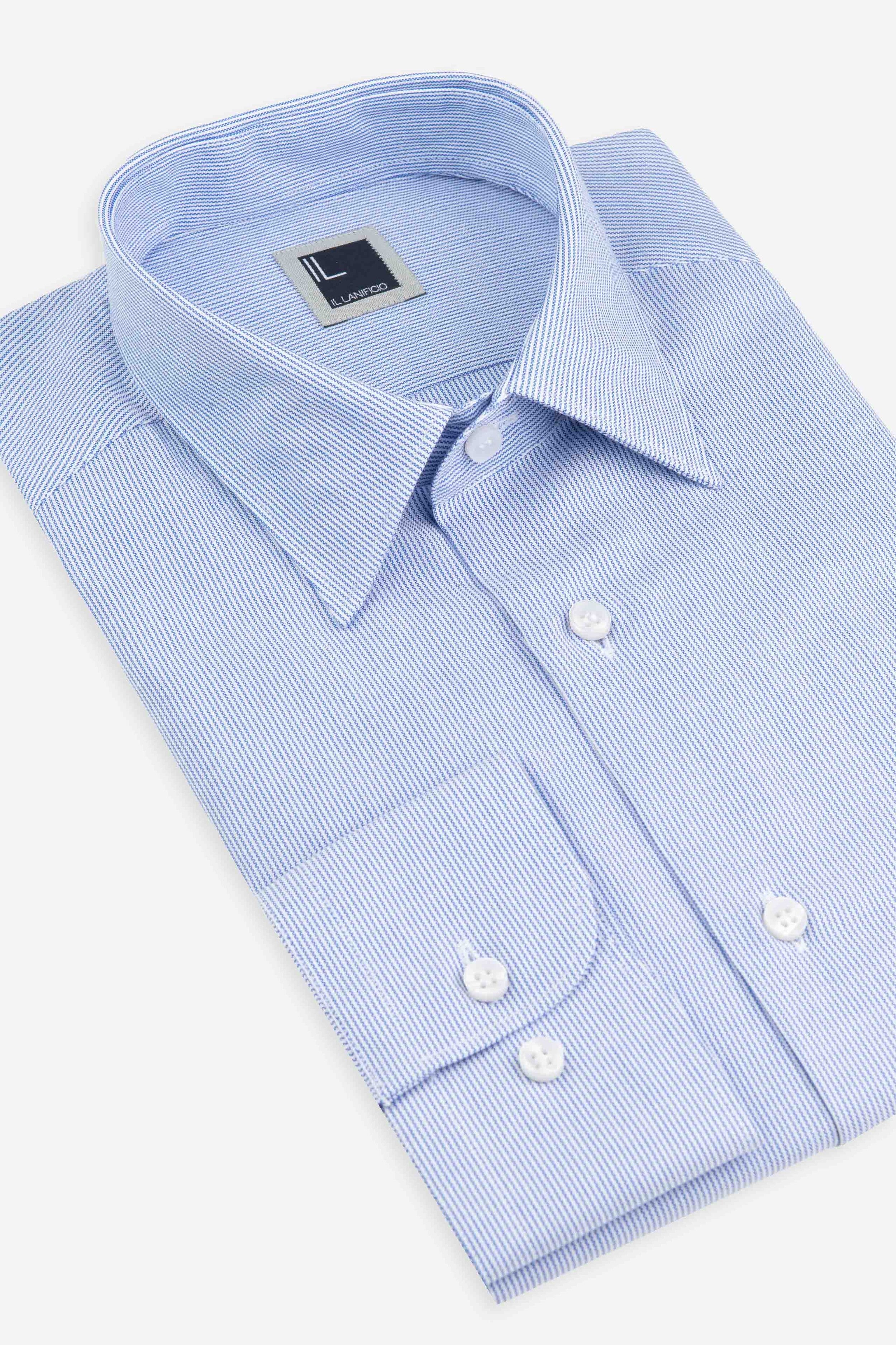 Camicia a righe casual - BLU RIGATO