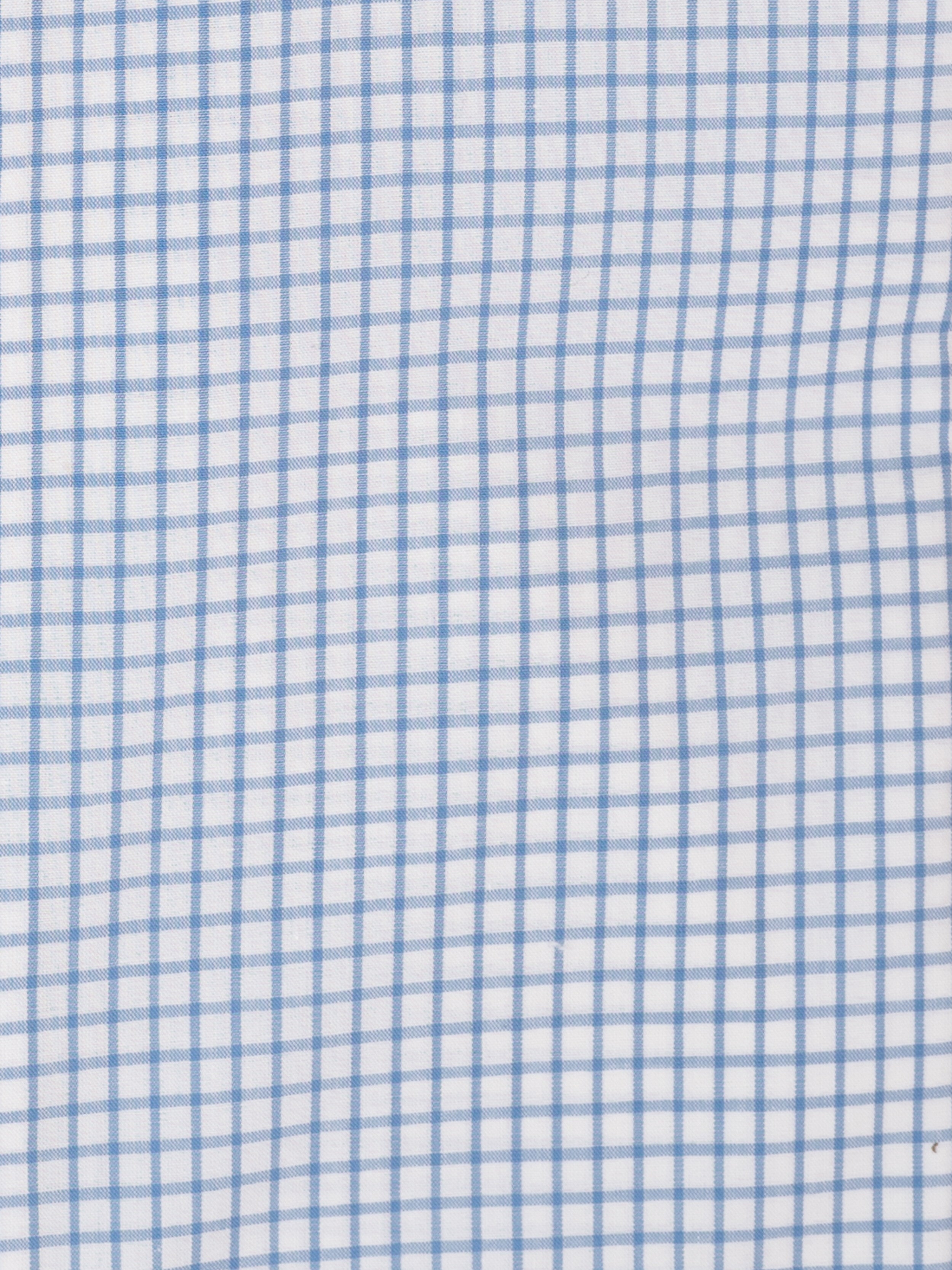 Slim fit patterned shirt - Light blue check