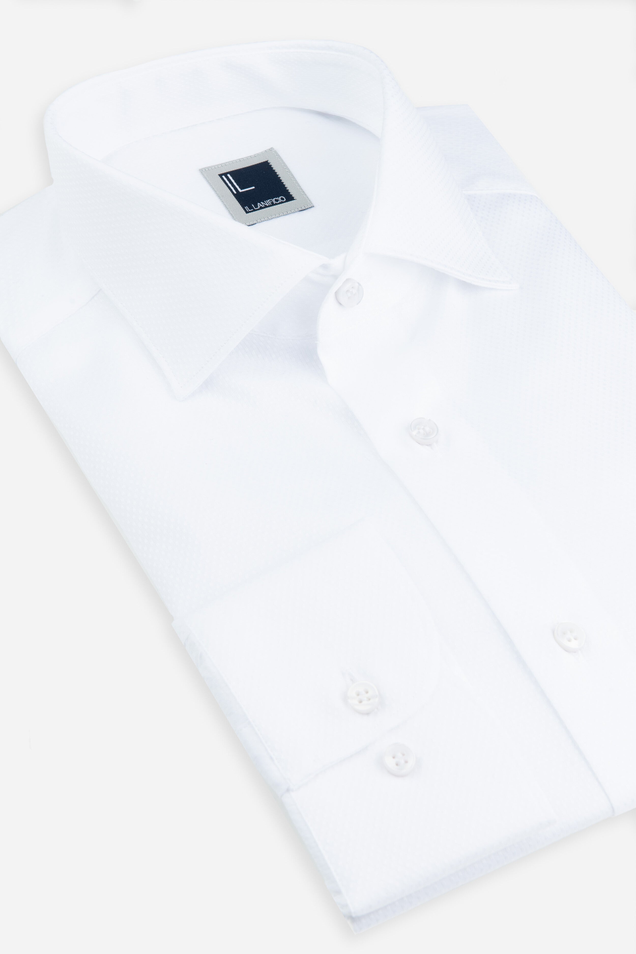 White French neck shirt - WHITE