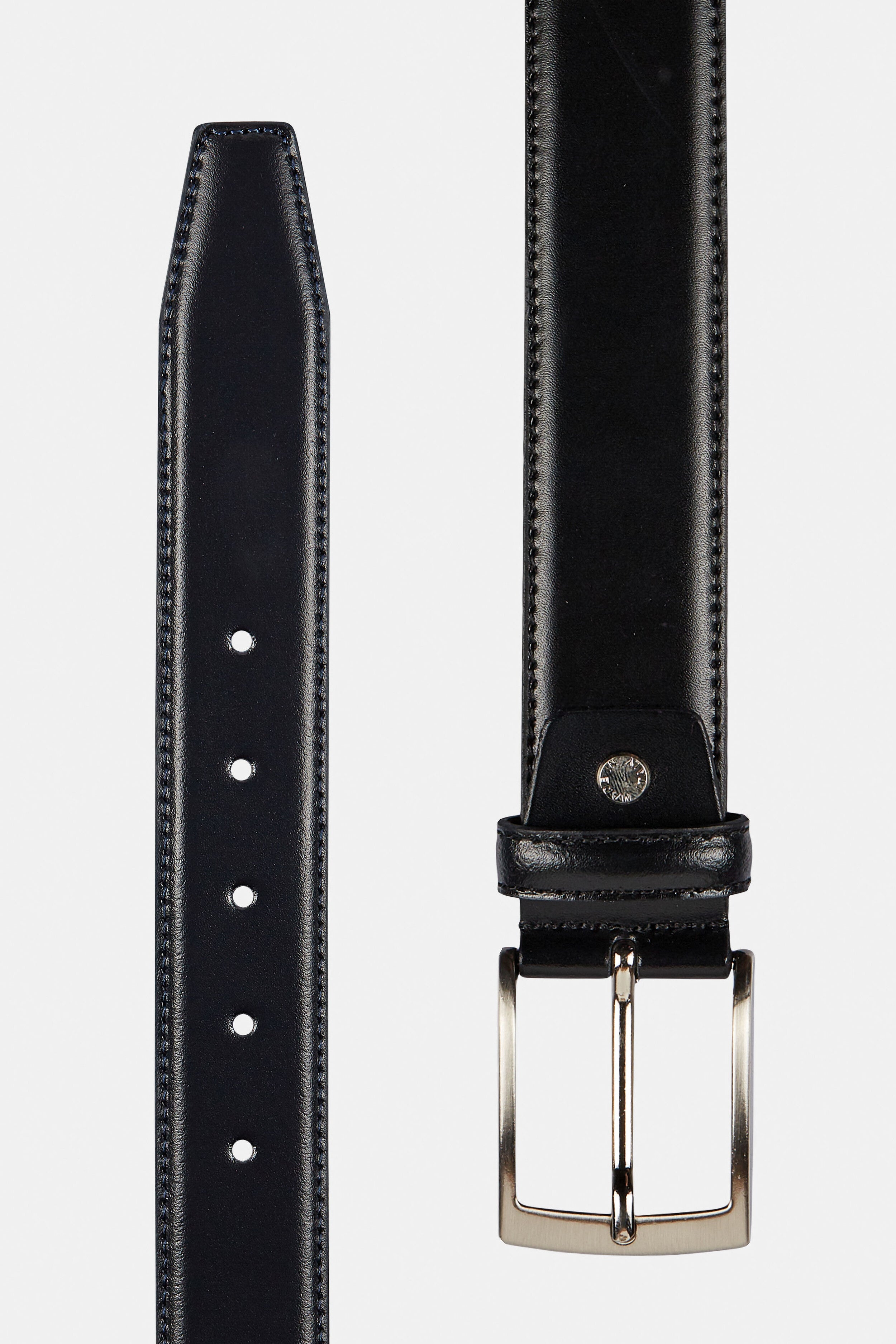 Men’s leather belt - BLACK