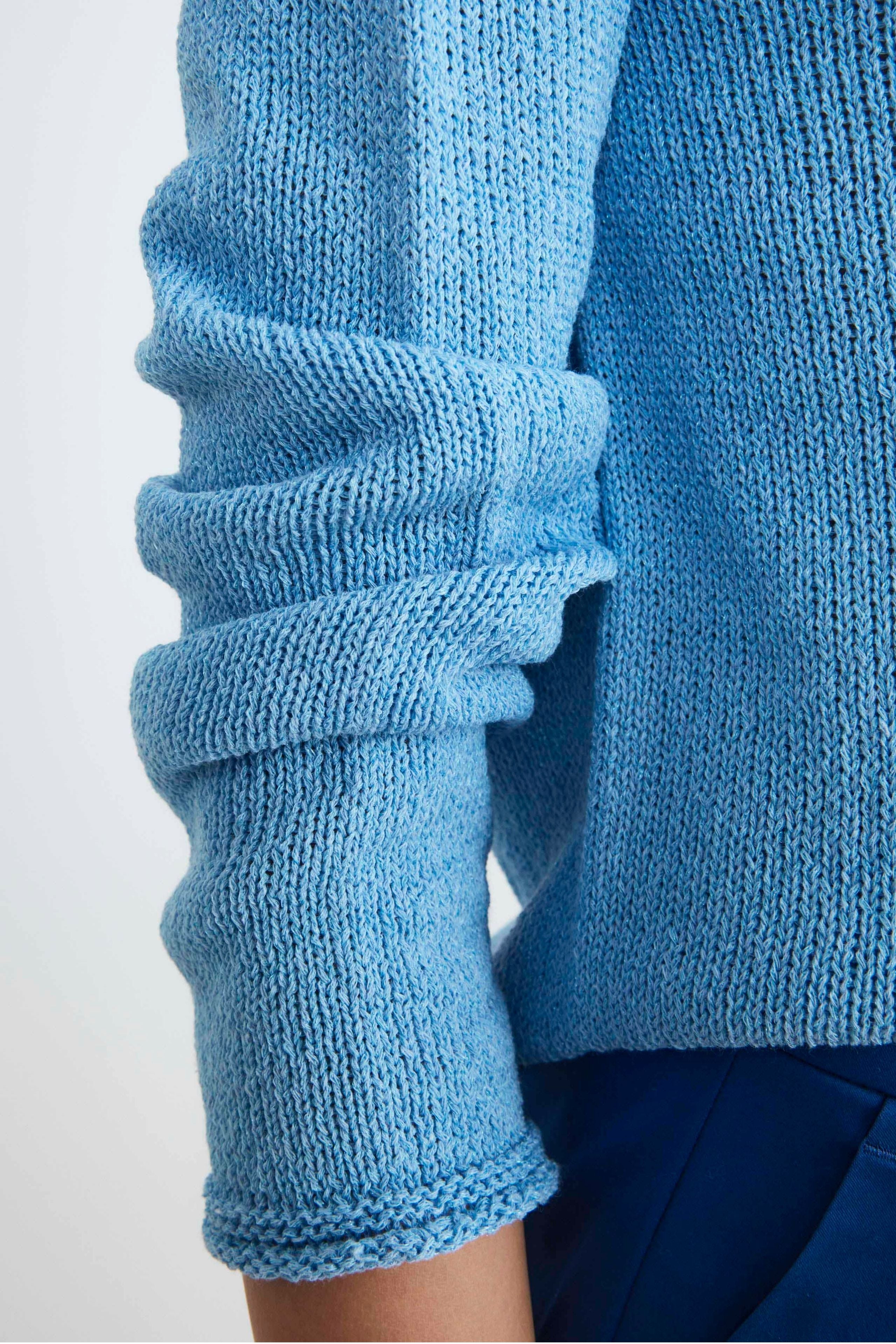 Women’s crewneck sweater - Light blue