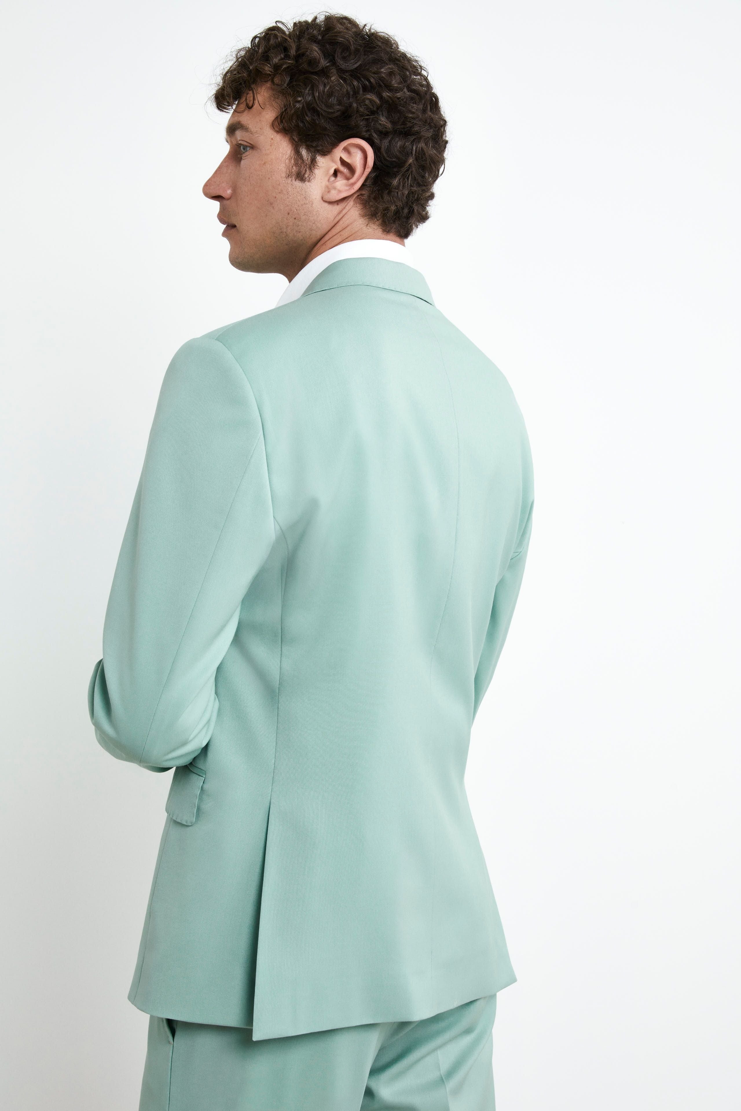 Structured Green Suit - Sage green