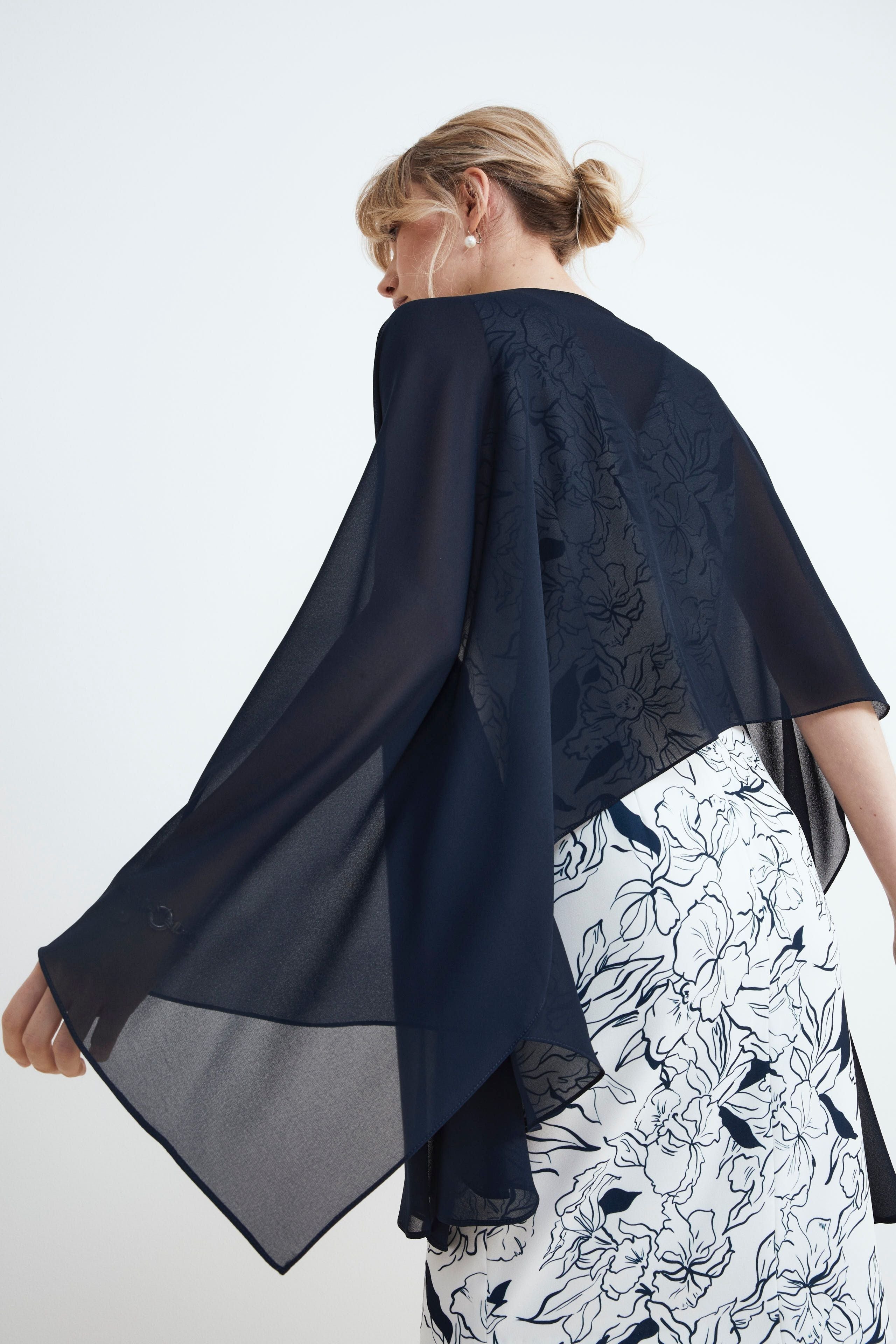 Elegant shawl cover stole - BLUE