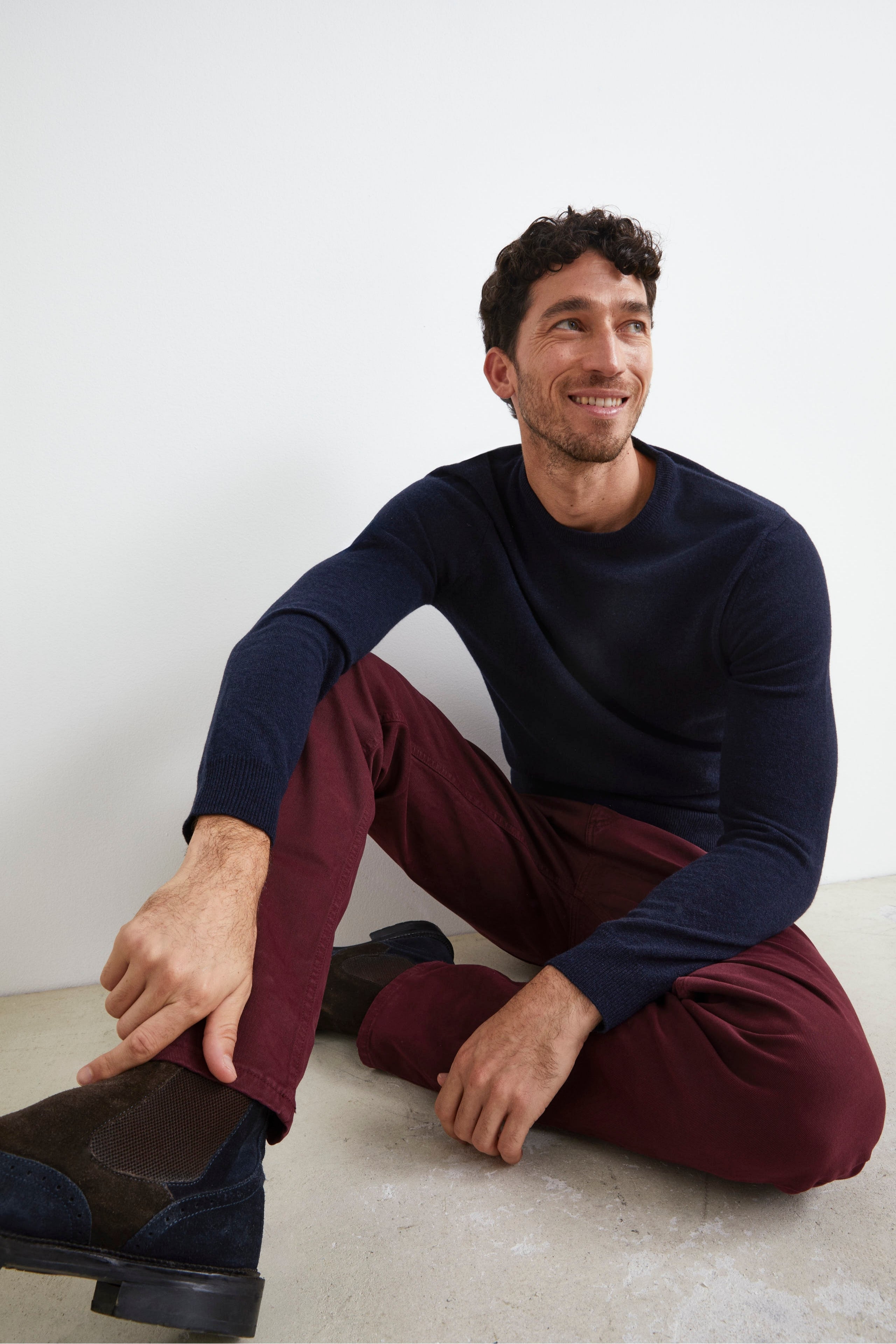 Maglia in Lana Merino Extrafine - BLU