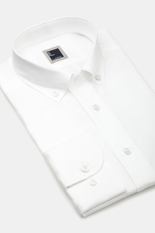 Oxford slim shirt - WHITE